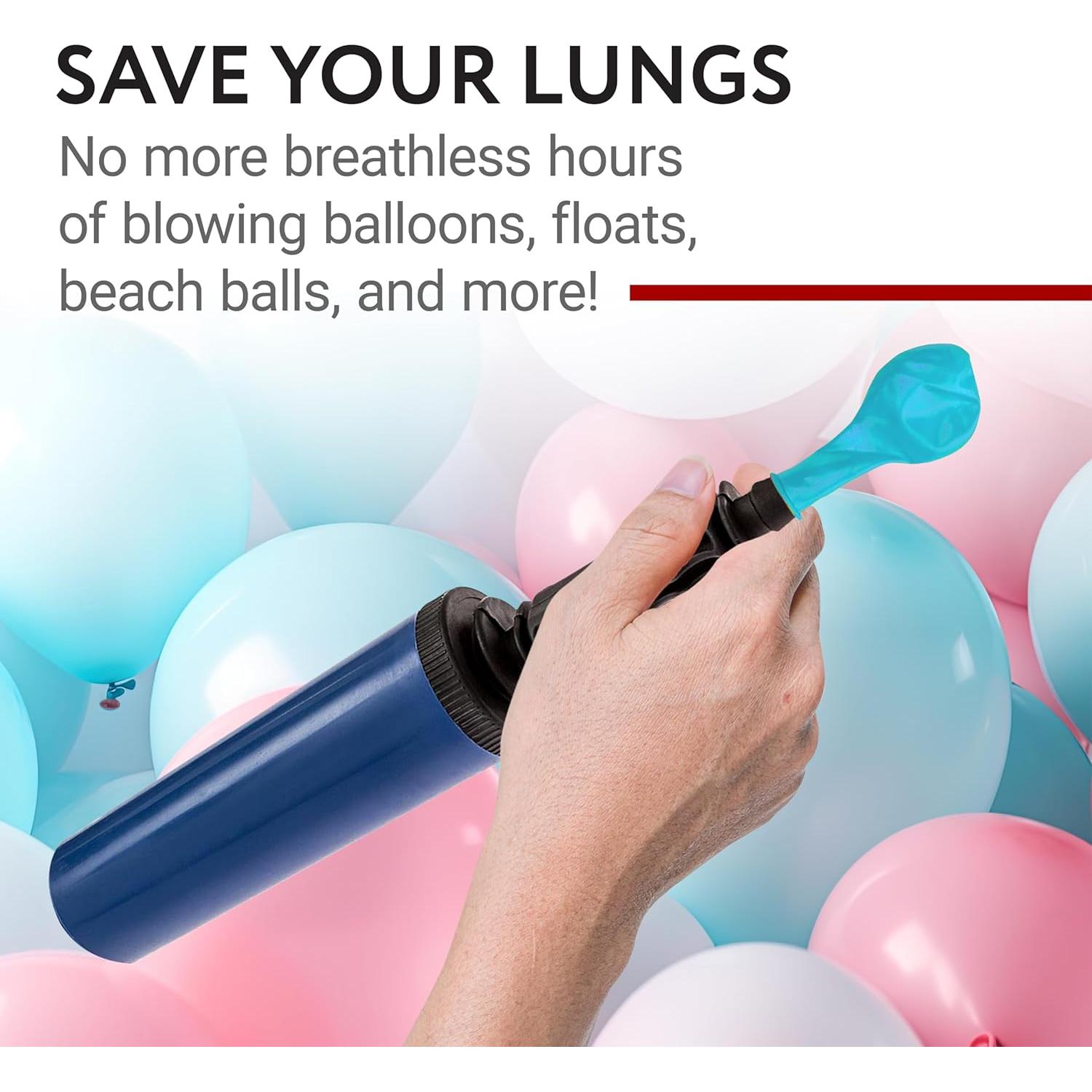 Bomba de Mano de Dos Vías IMPRESA para Inflables - 2 Unidades