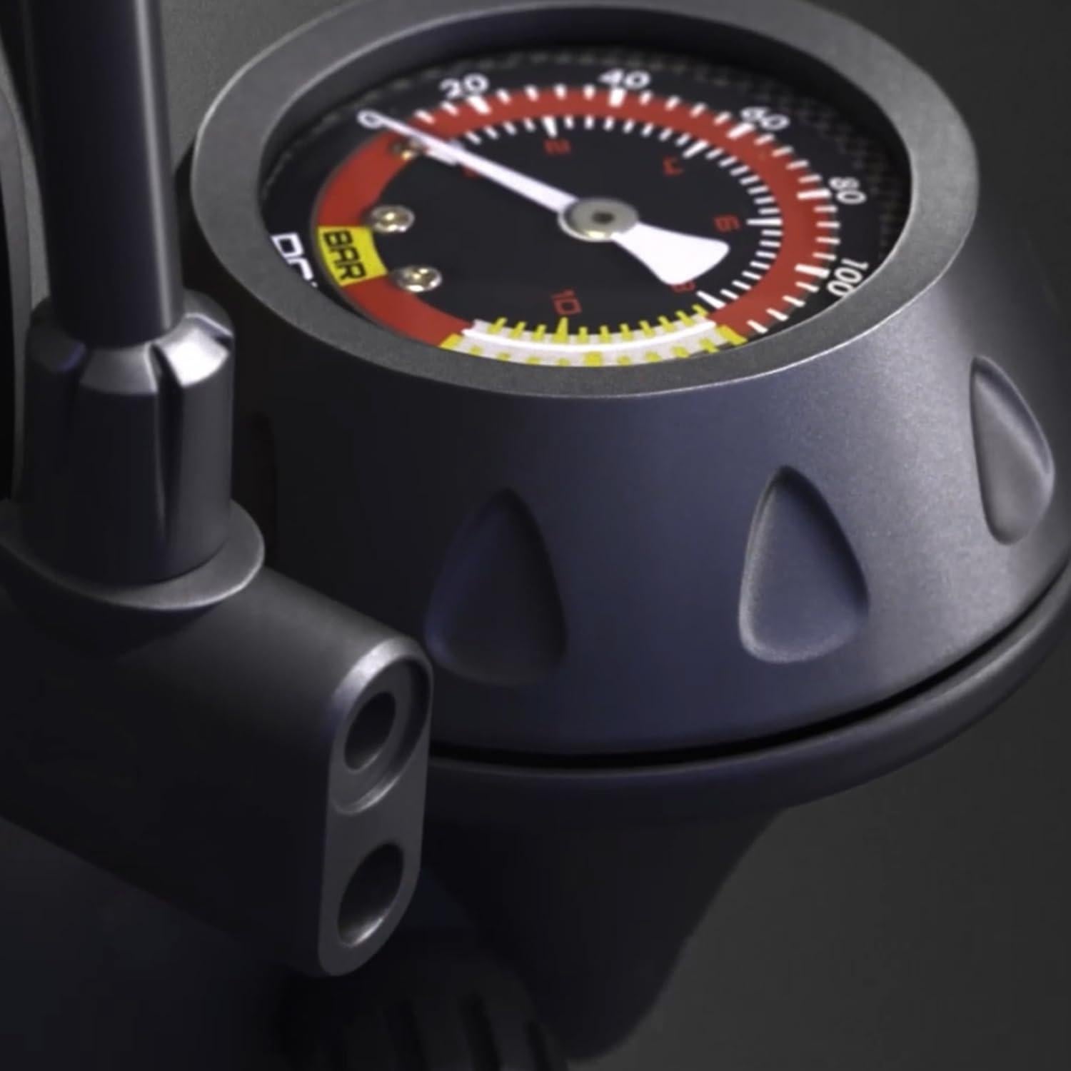 Bomba de Bicicleta GOBKO D2 con Manómetro 160 PSI Naranja