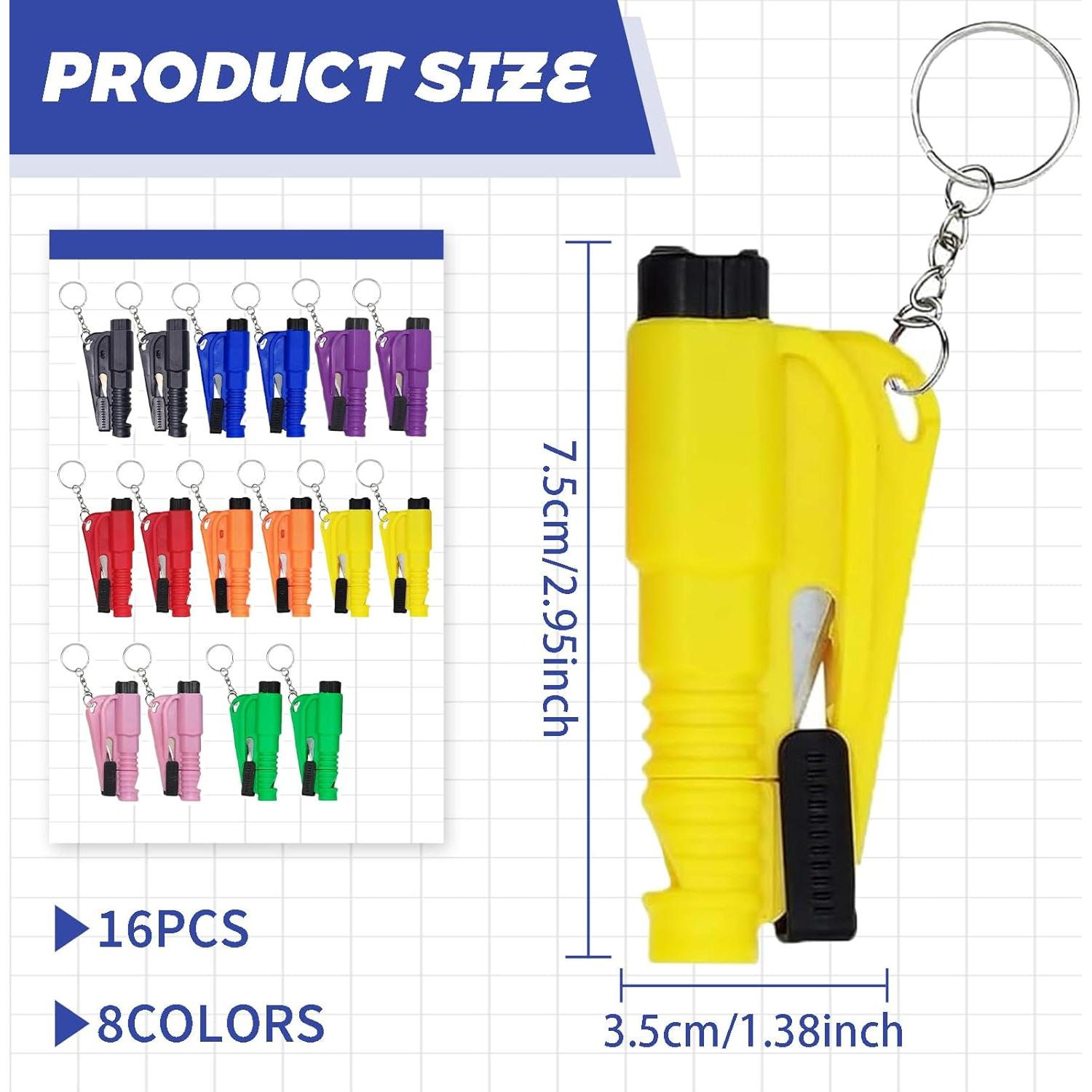 16 Piezas Rompedor de Ventanas y Cortador de Cinturón LittleVoleSherry