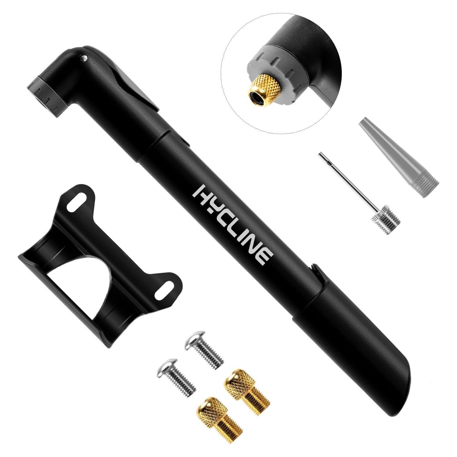 Bomba de Bicicleta Mini Hycline 120 PSI Válvula Dual Portátil