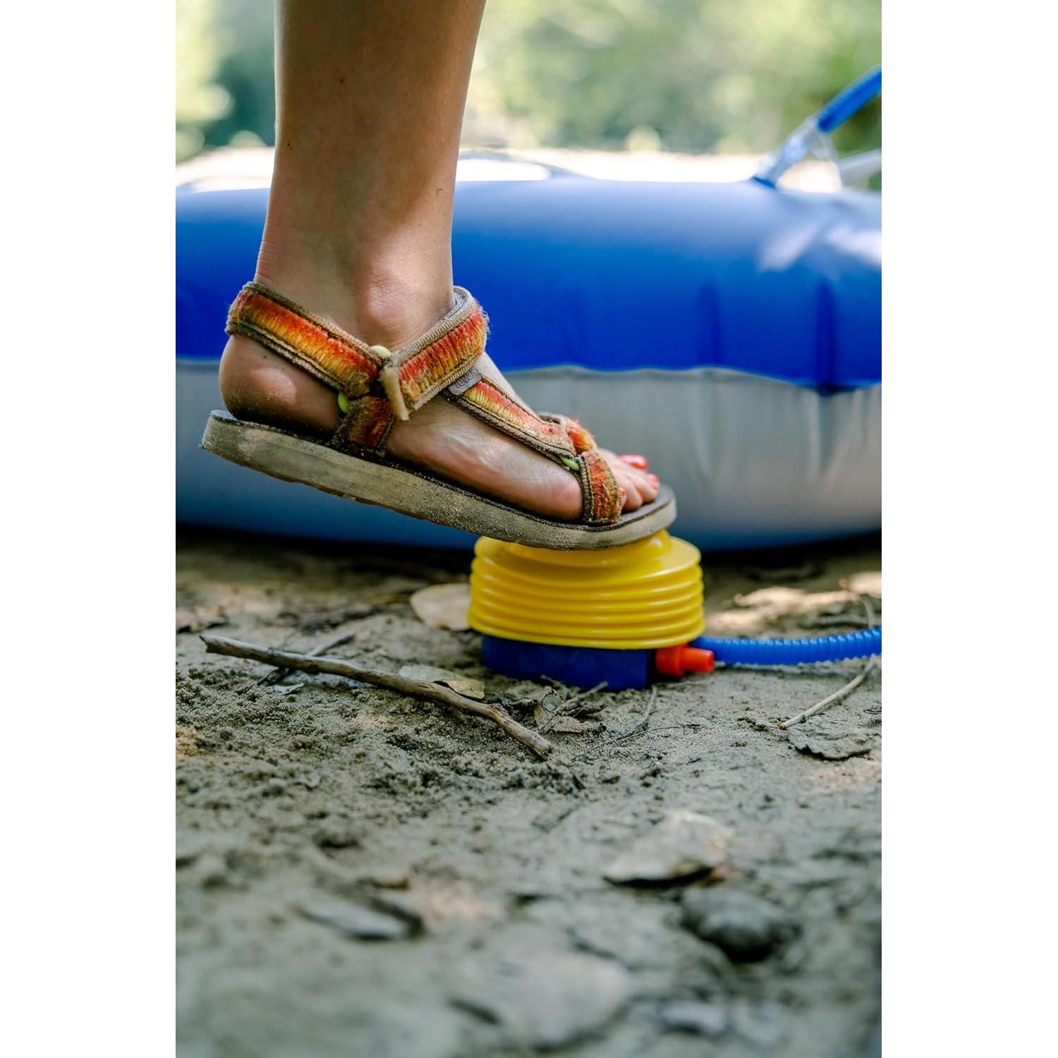 Bomba de pie de fuelle Stansport 430 amarilla