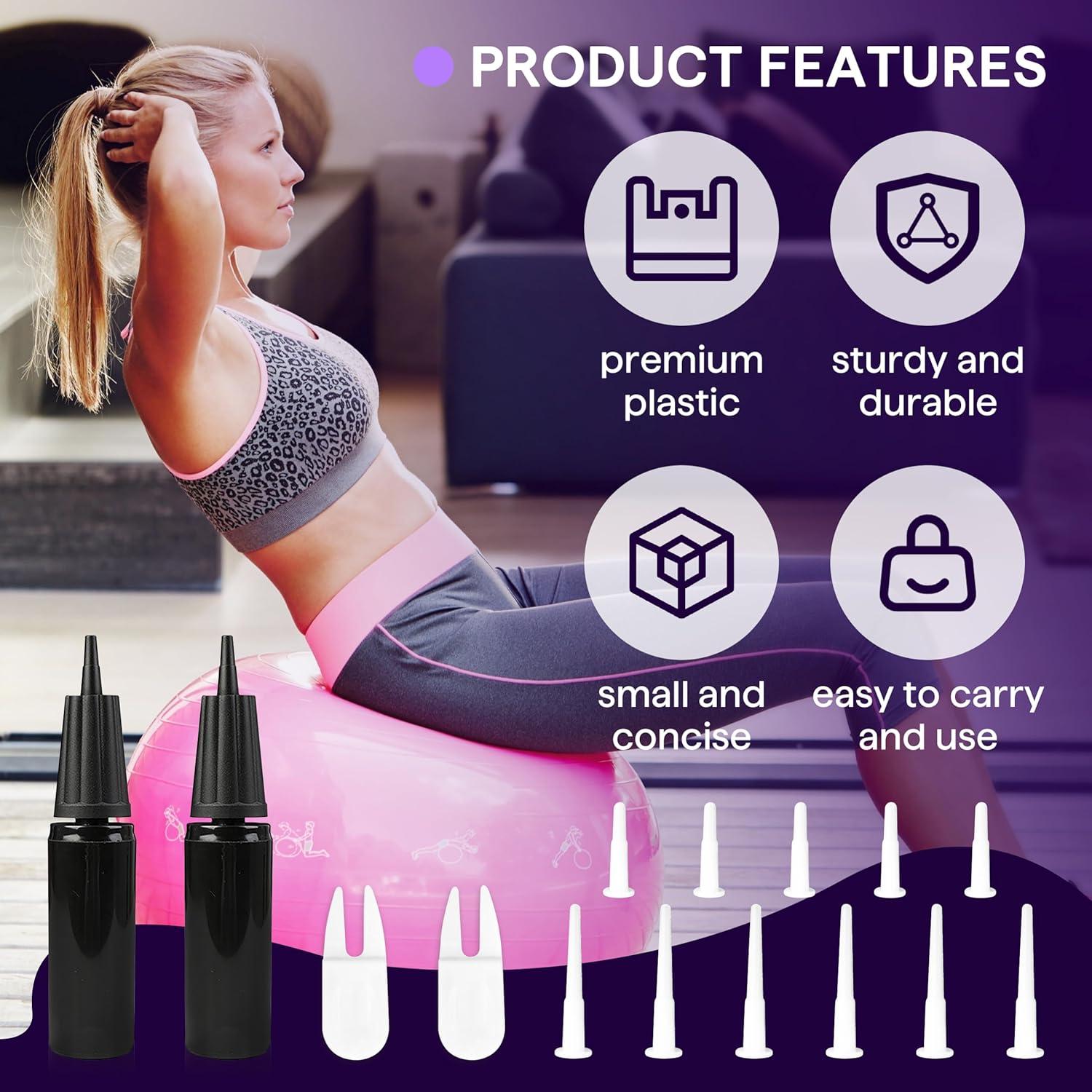 Kit de Bomba Manual Chaseroad para Pelotas de Ejercicio y Yoga