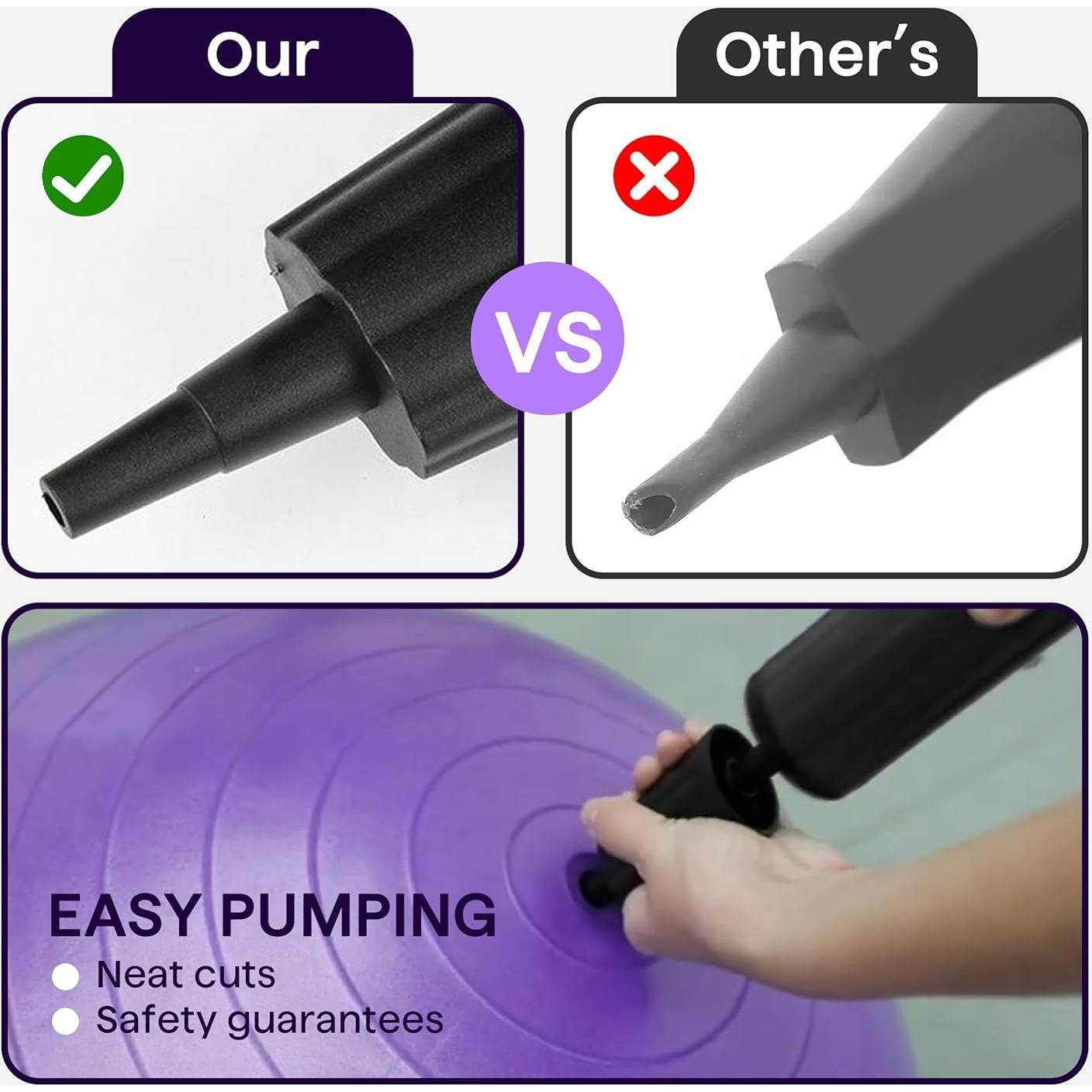 Kit de Bomba Manual Chaseroad para Pelotas de Ejercicio y Yoga