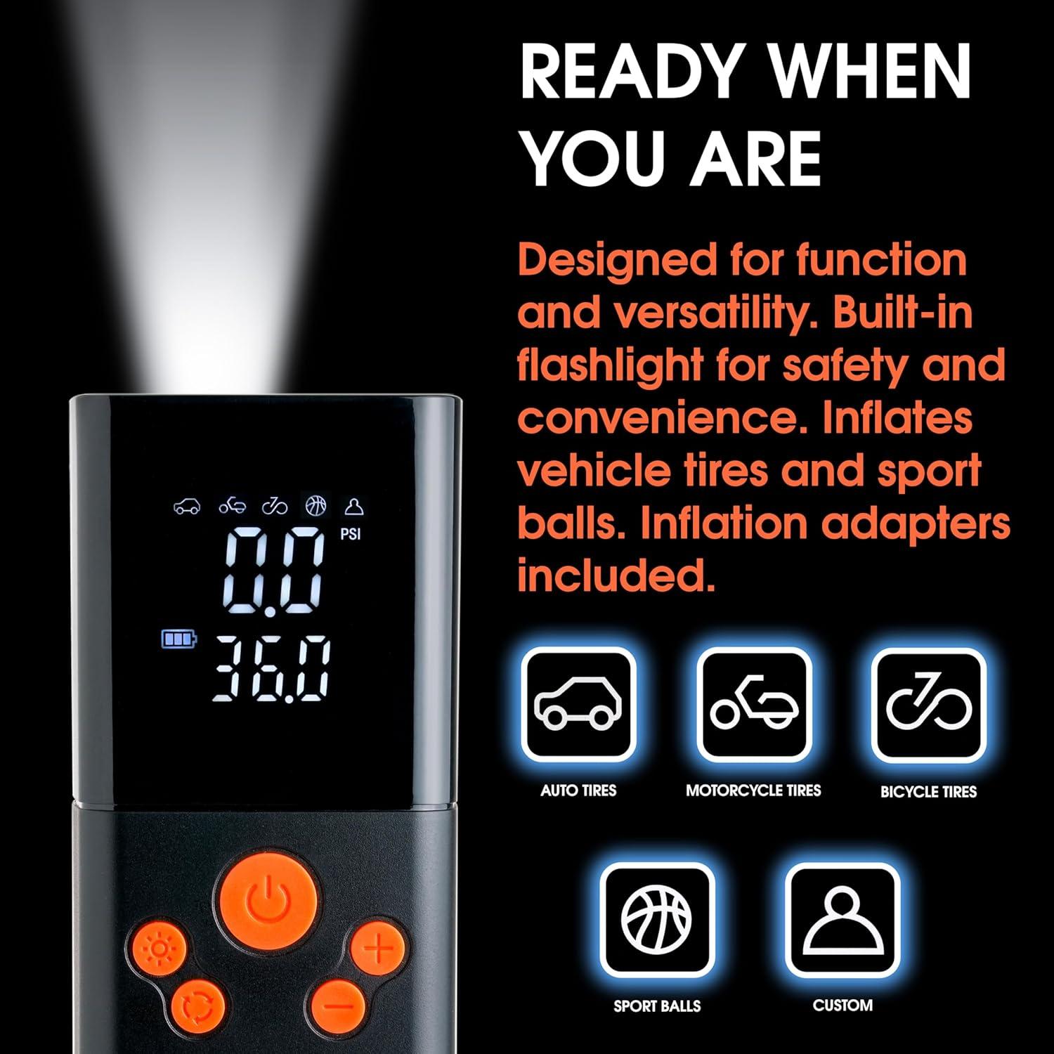 Bomba de aire eléctrica portátil Cannon Sports 1394 - 150 PSI
