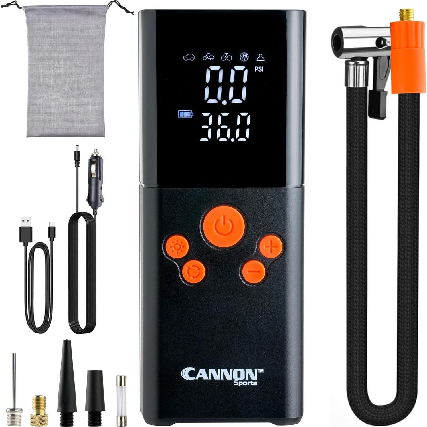 Bomba de aire eléctrica portátil Cannon Sports 1394 - 150 PSI