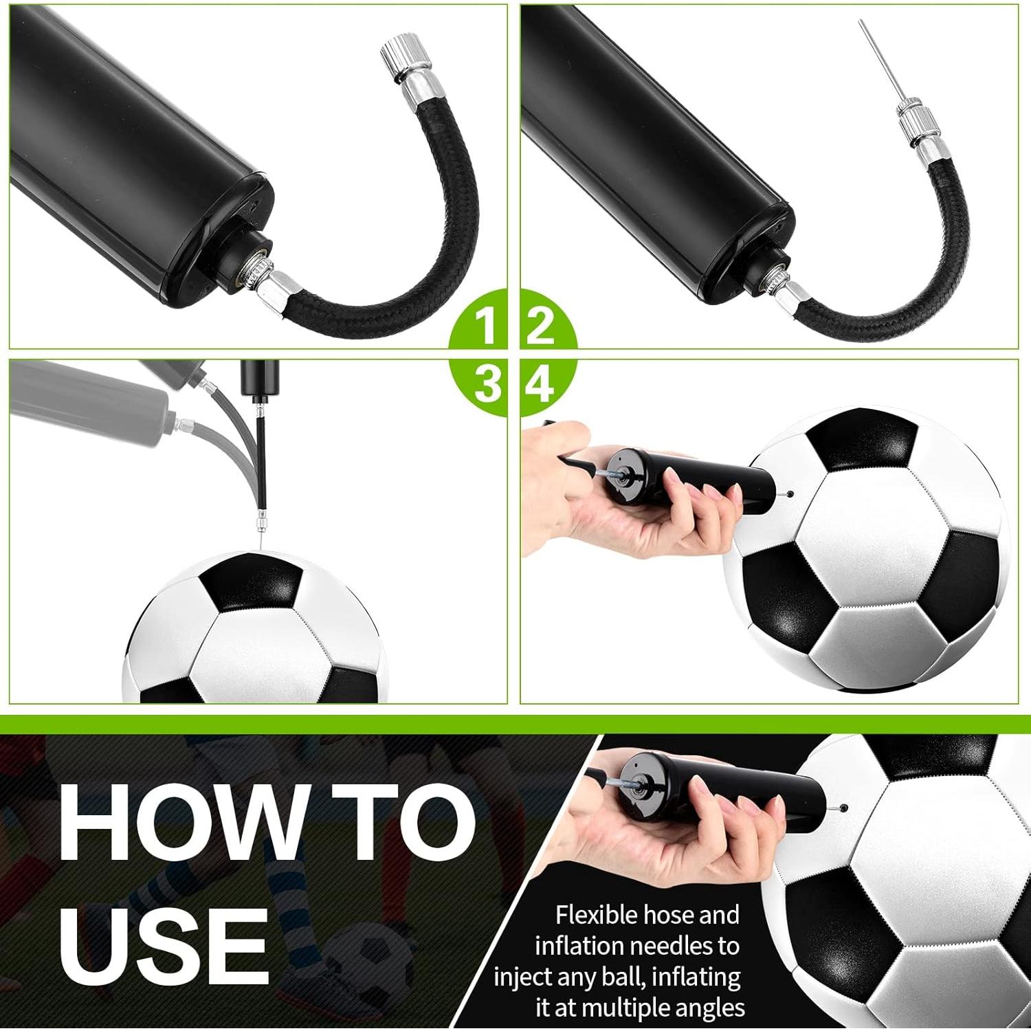 Bomba de Pelotas Manual Reginary con Agujas y Manguera - 10 Pcs