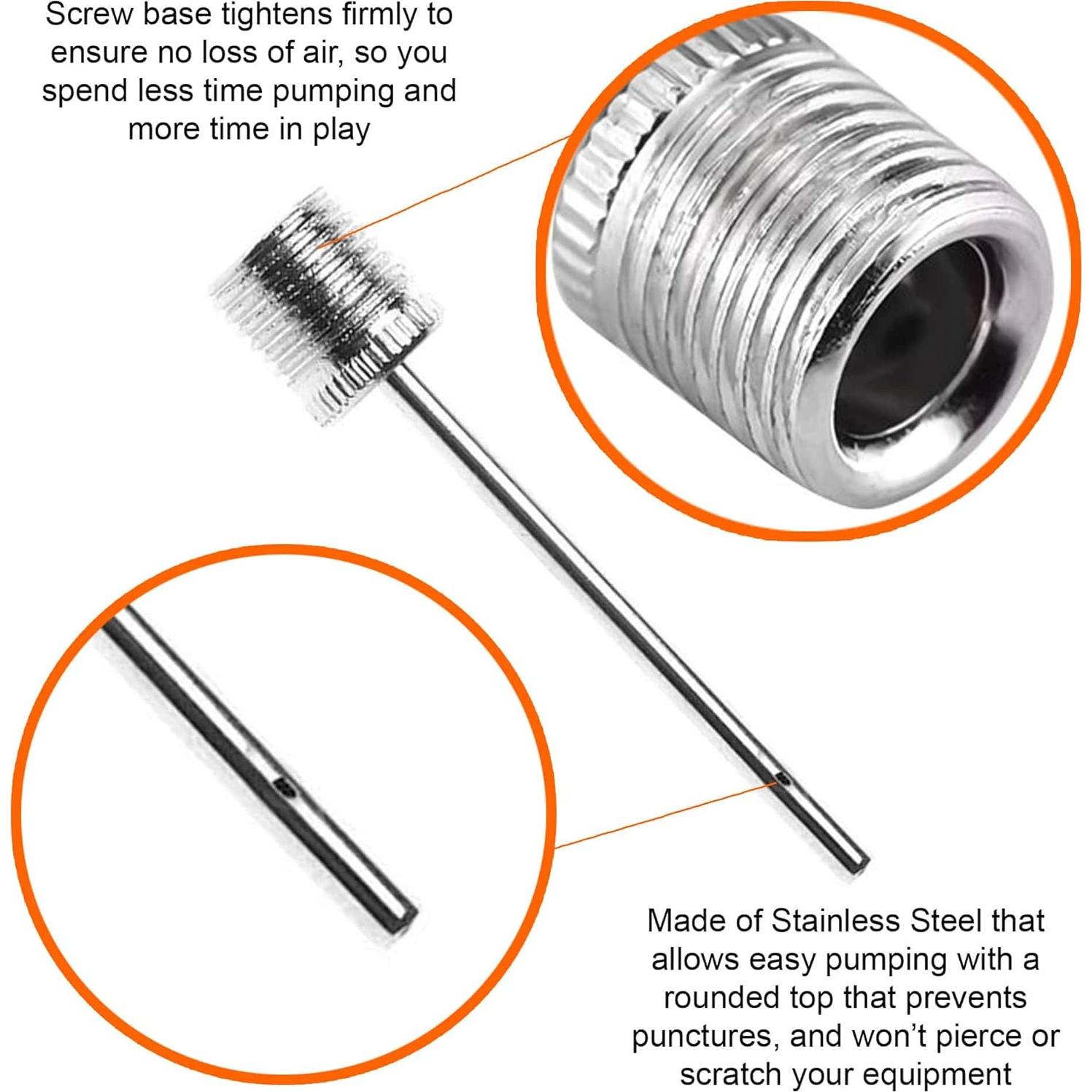 Juego de 3 Agujas de Inflación Mobi Lock para Balones