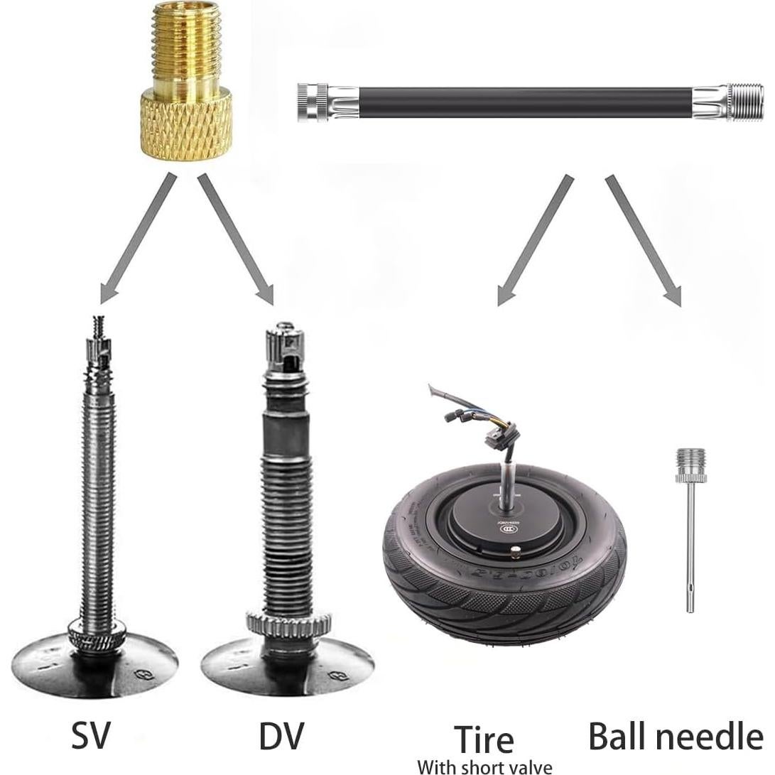 Kit Adaptador Bomba Aire Presta a Schrader SZSHIMAO