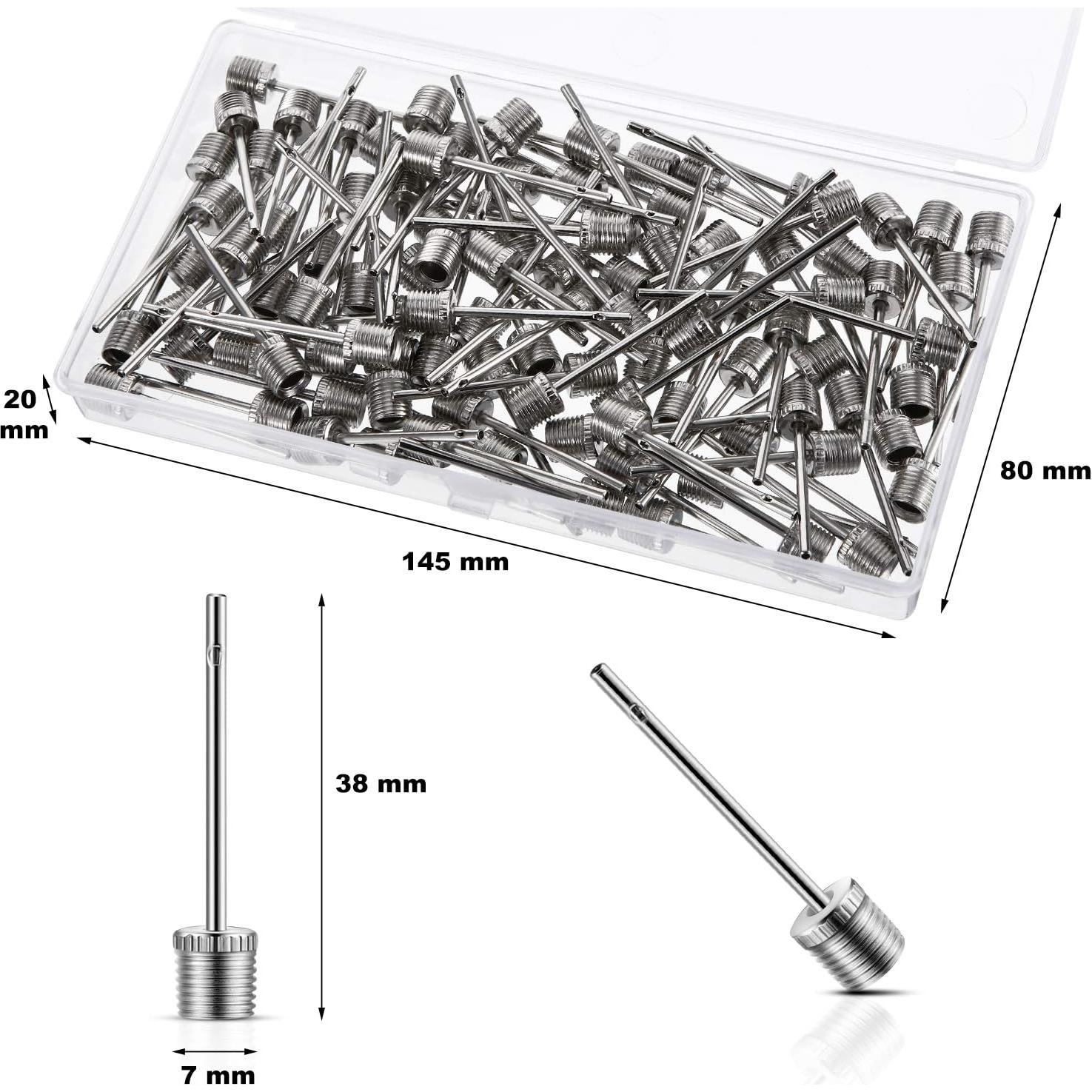 WILLBOND 100 Agujas para Inflar Balones Deportivos - Acero Inoxidable