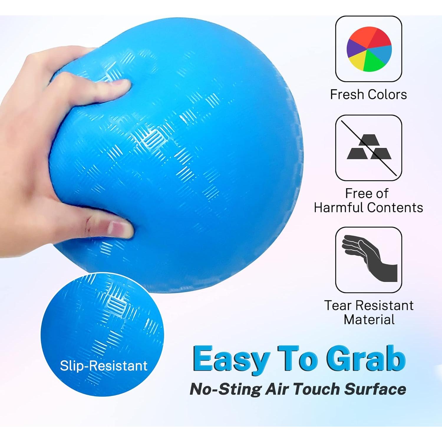 Set de 6 Pelotas de Dodgeball BallFUN 21.6 cm con Bomba