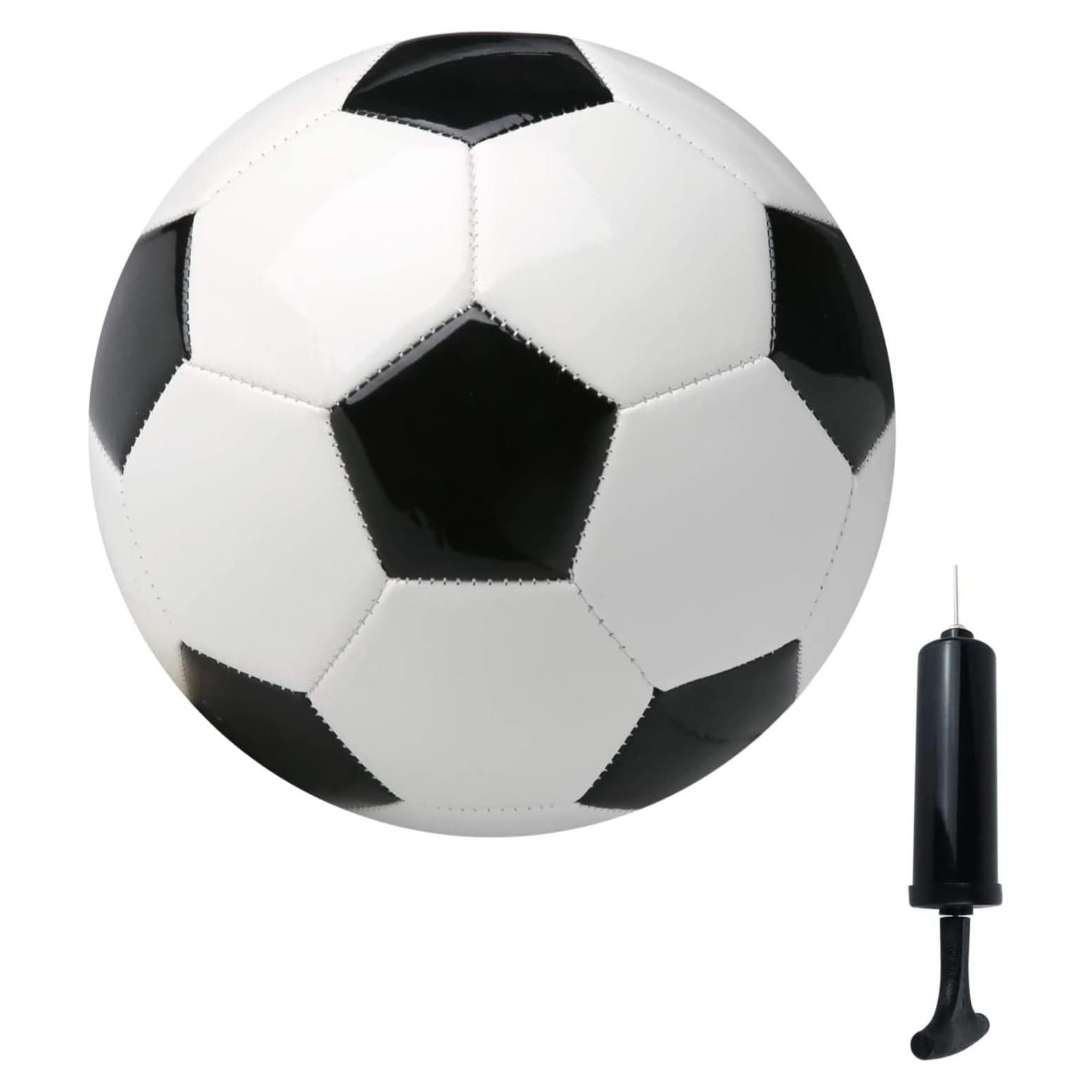 Balón de Fútbol SPDTECH Tamaño 3 PU Blanco Negro con Bomba
