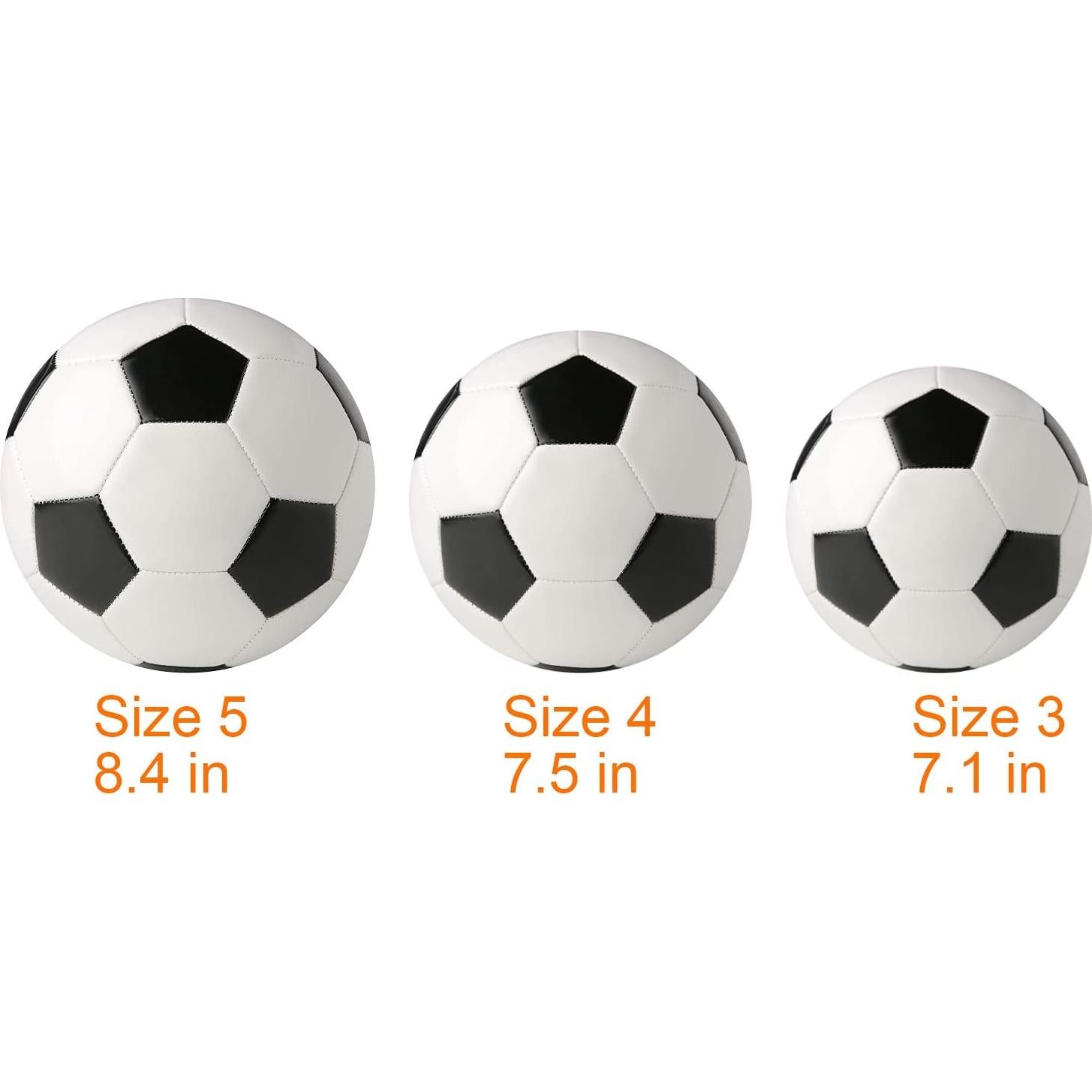 Balón de Fútbol SPDTECH Tamaño 3 PU Blanco Negro con Bomba