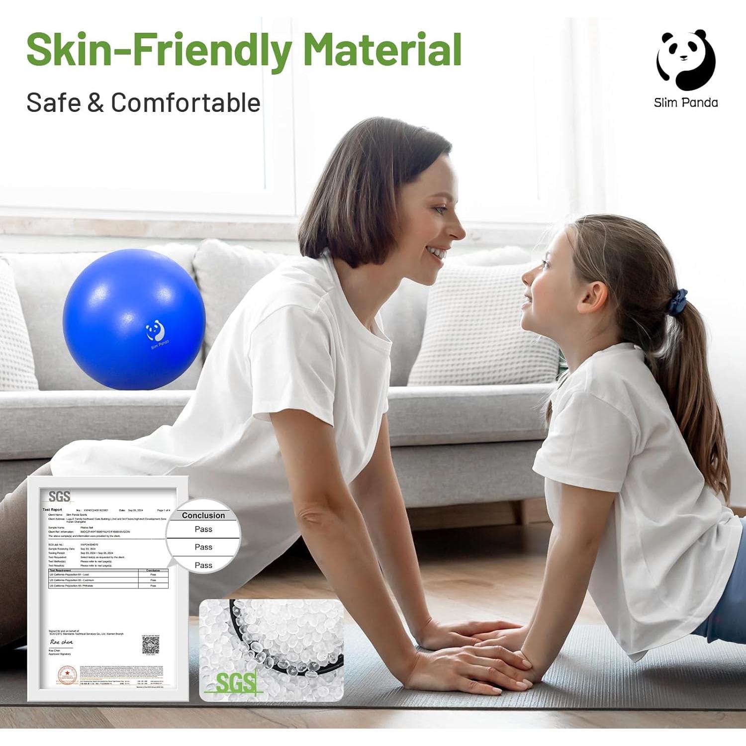 Bola de Pilates Slim Panda 22.86 cm Antideslizante y A Prueba de Explosiones