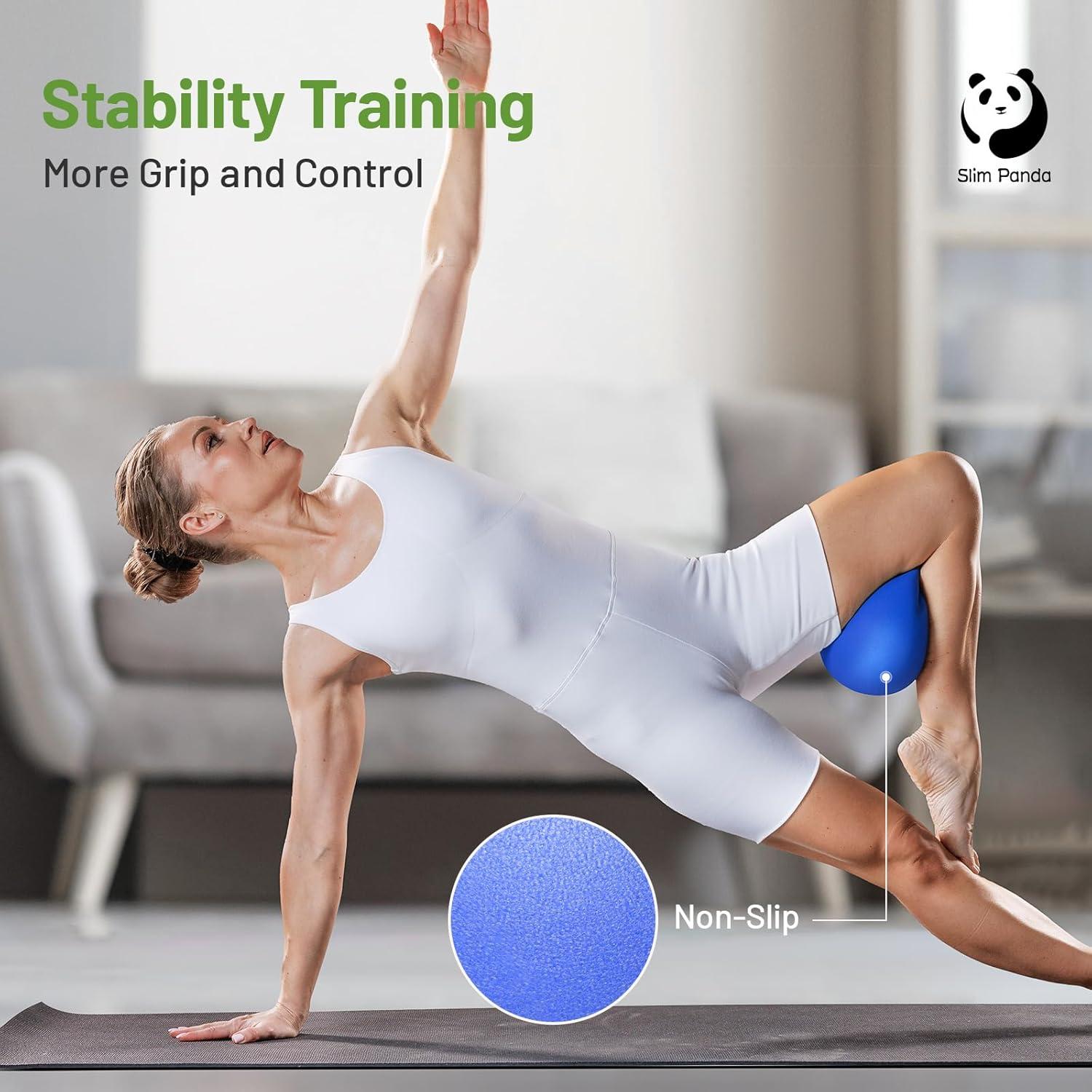 Bola de Pilates Slim Panda 22.86 cm Antideslizante y A Prueba de Explosiones