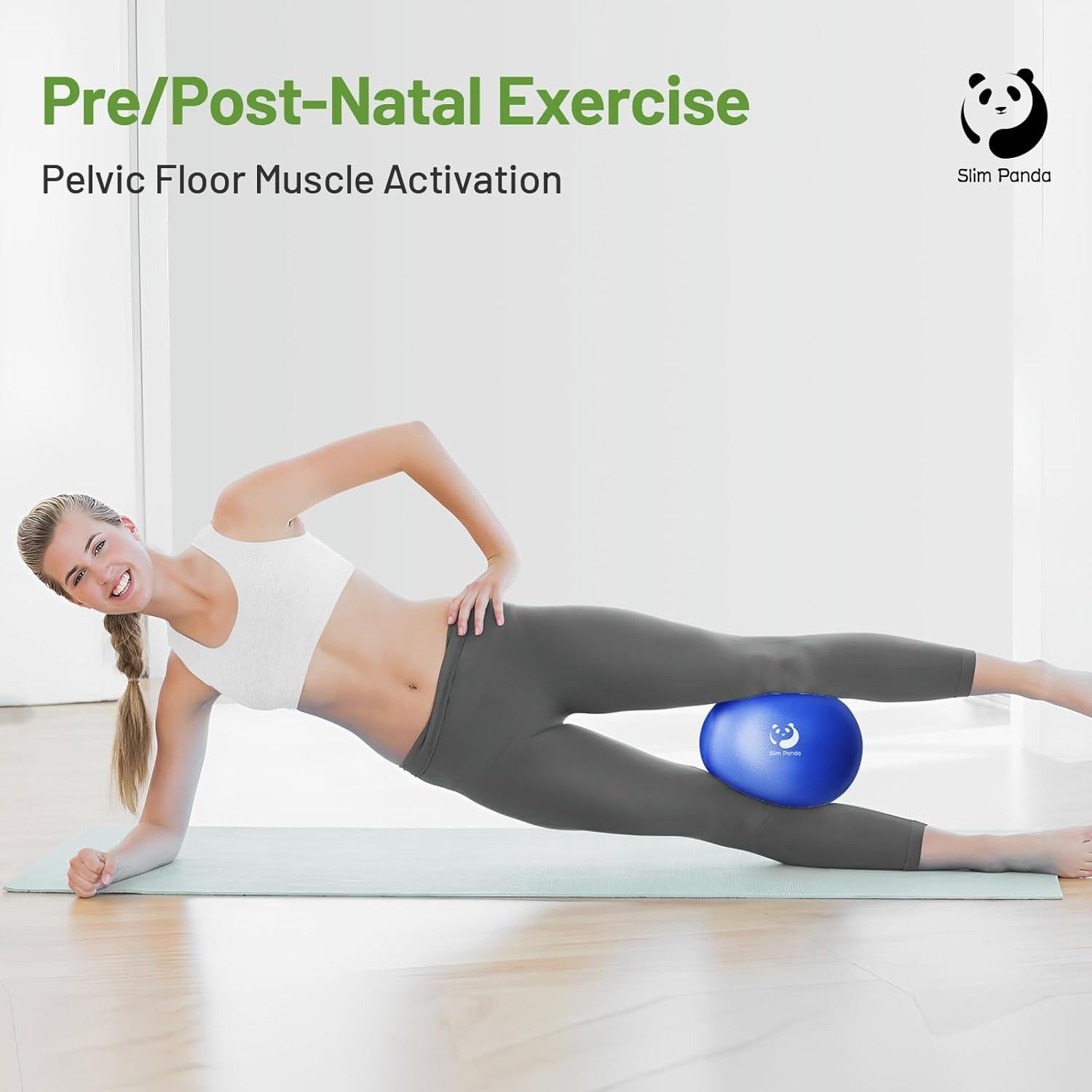 Bola de Pilates Slim Panda 22.86 cm Antideslizante y A Prueba de Explosiones