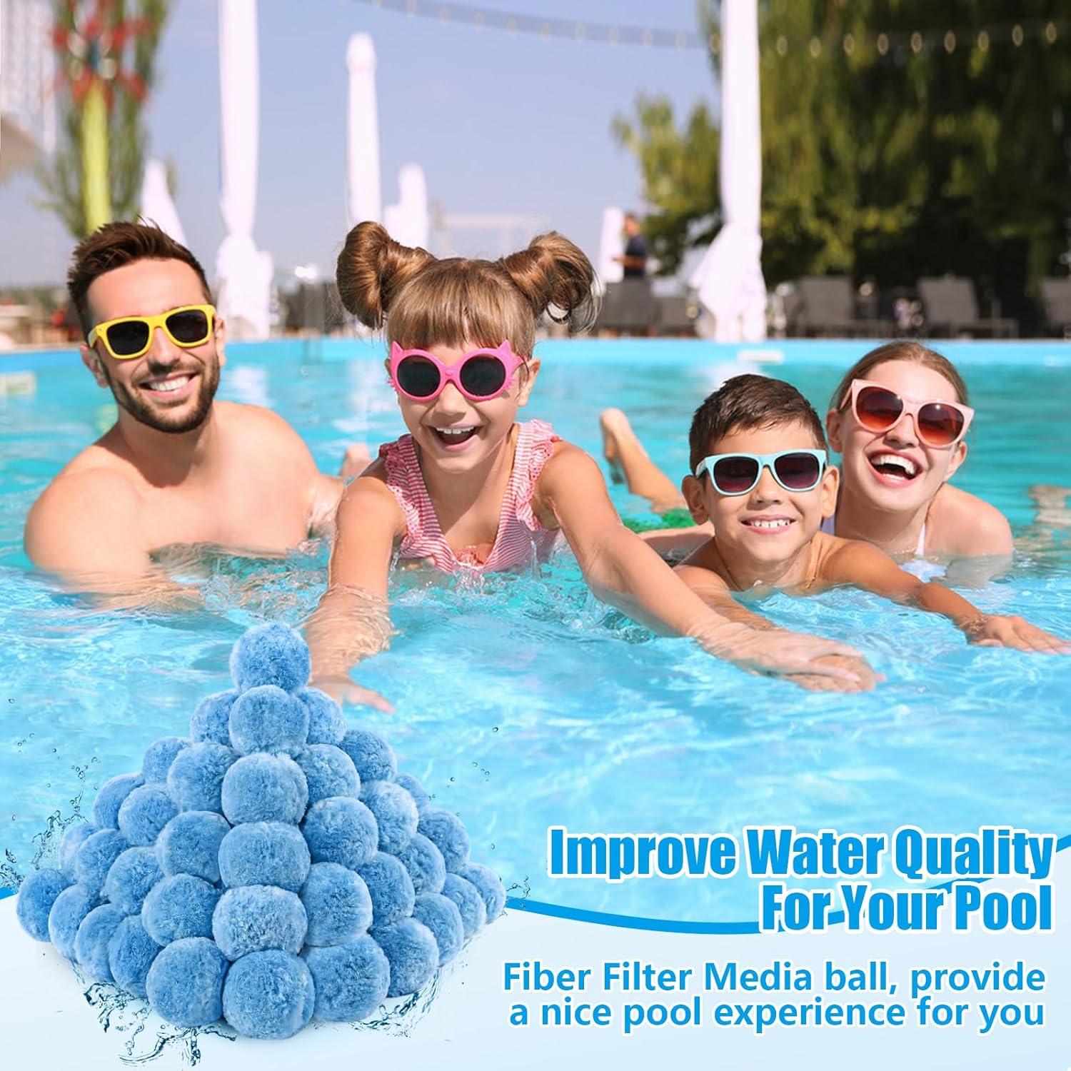 Bolas de Filtro para Piscina MJZ 1.4 kg Ecológicas Reutilizables