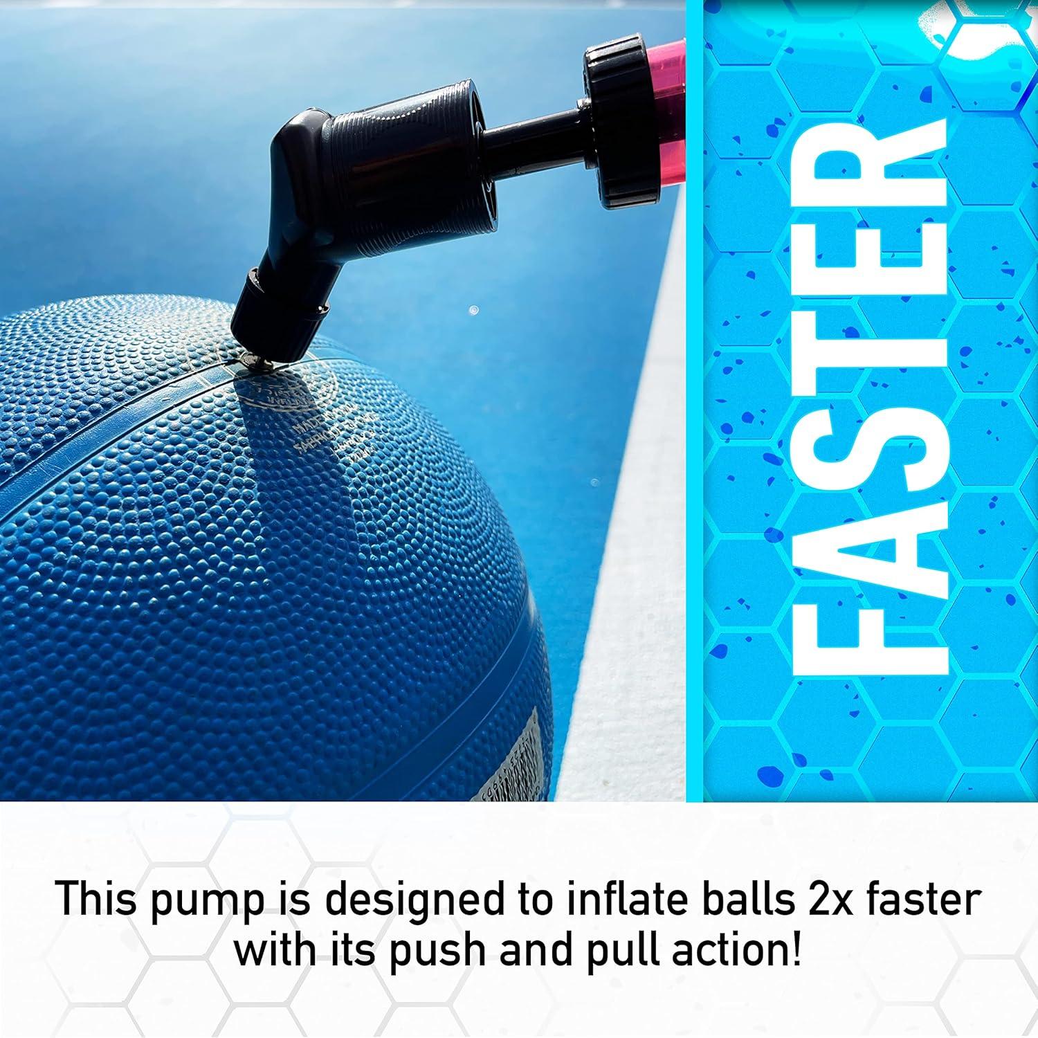 Bomba de Inflado Doble Acción Franklin Sports 19 cm Manual