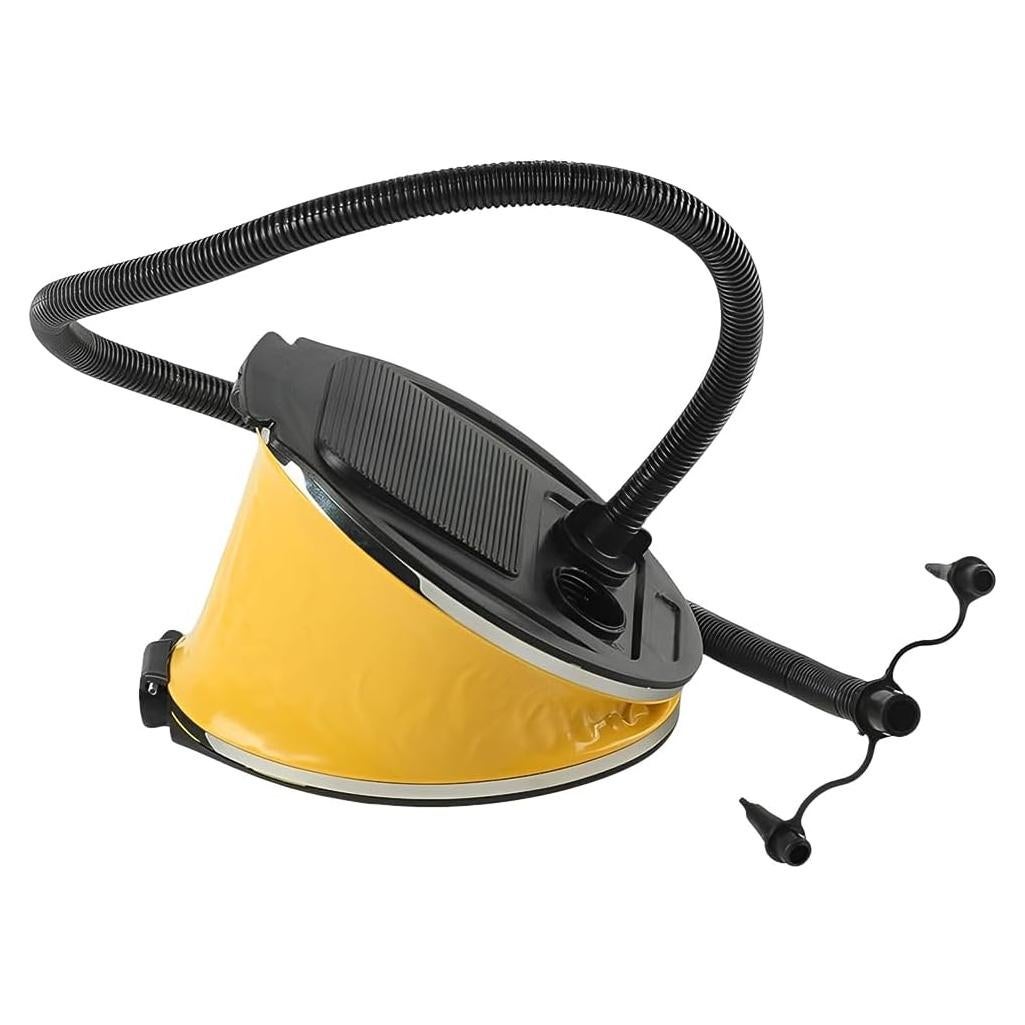Bomba de aire de pie Glomora 3L para inflables - Amarillo