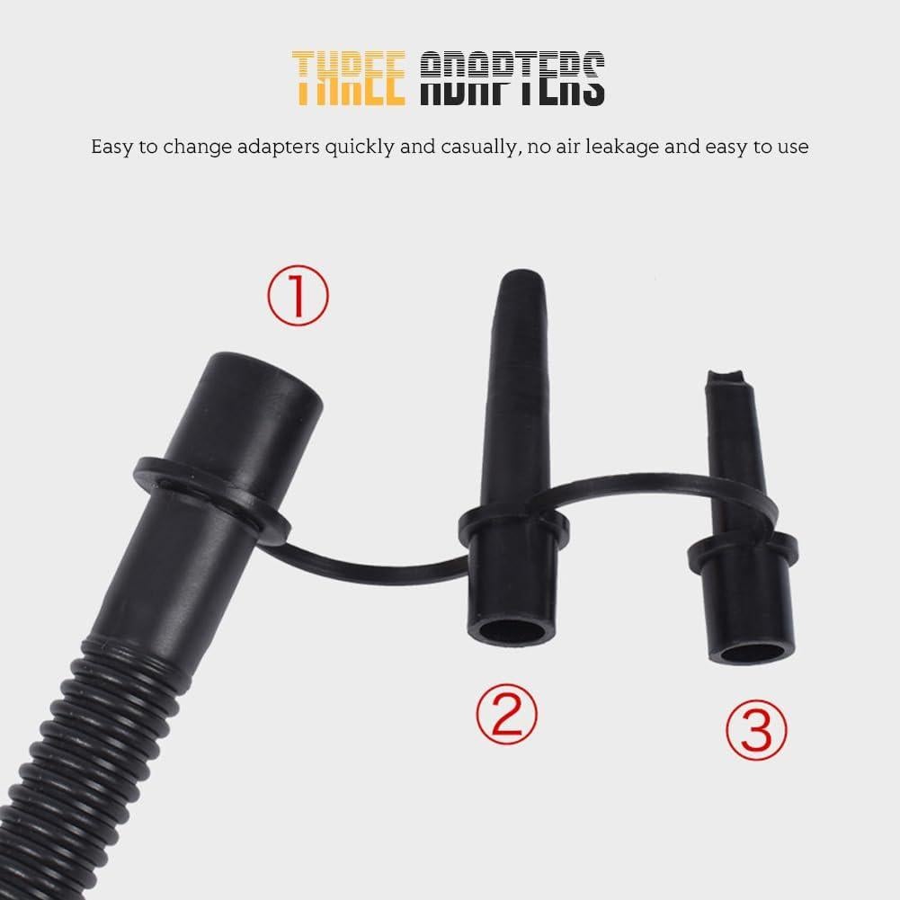 Bomba de aire de pie Glomora 3L para inflables - Amarillo