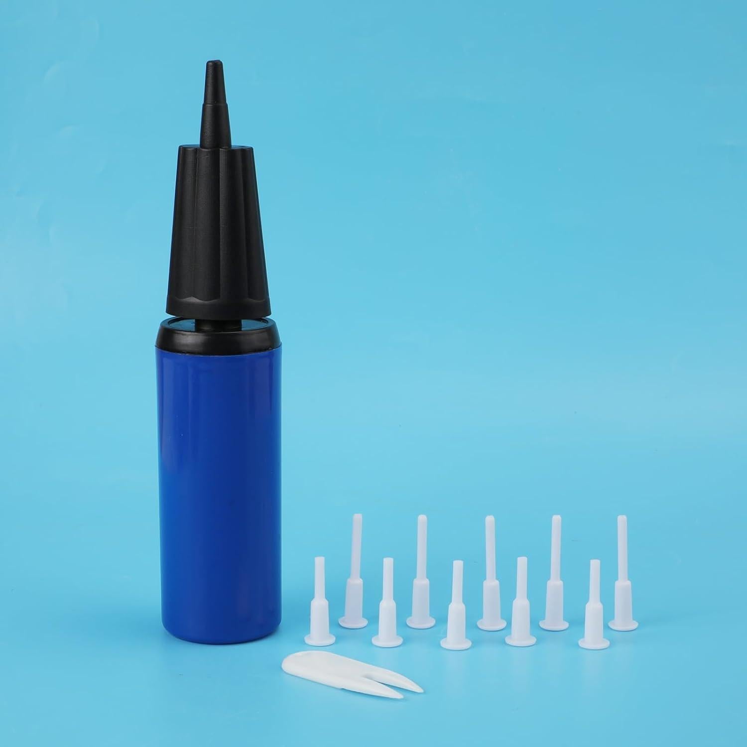 Bomba de Aire Manual PEUTIER para Balones Inflables con 10 Tapones