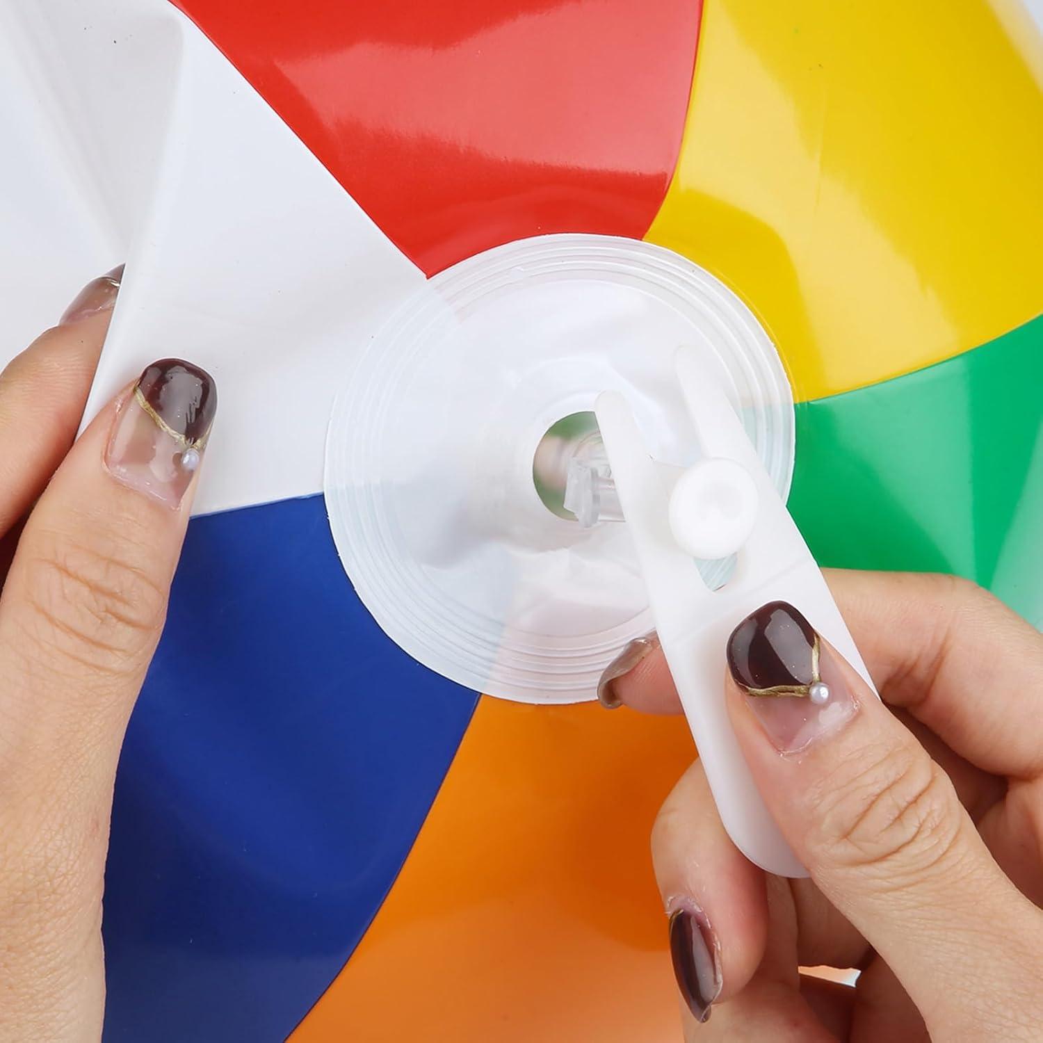 Bomba de Aire Manual PEUTIER para Balones Inflables con 10 Tapones