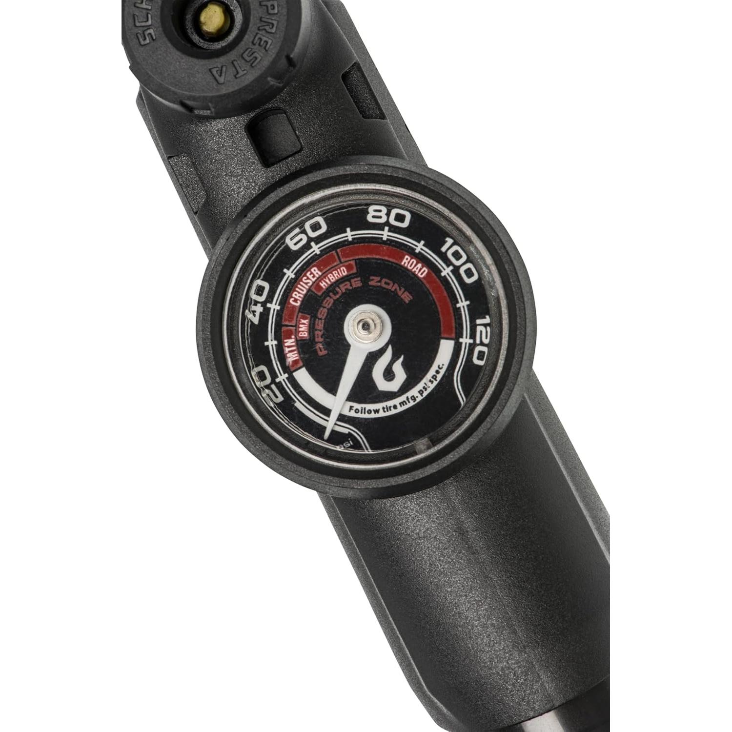 Bomba de Marco Telescópica Blackburn con Manómetro 120 PSI