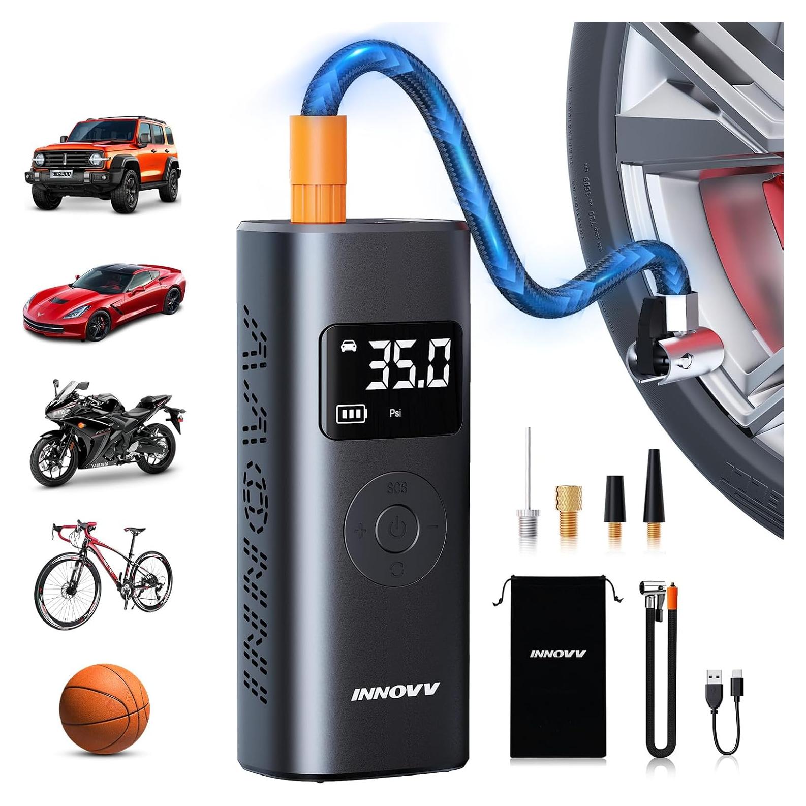 Compresor de Aire Portátil INNOVV 150 PSI Bomba Eléctrica