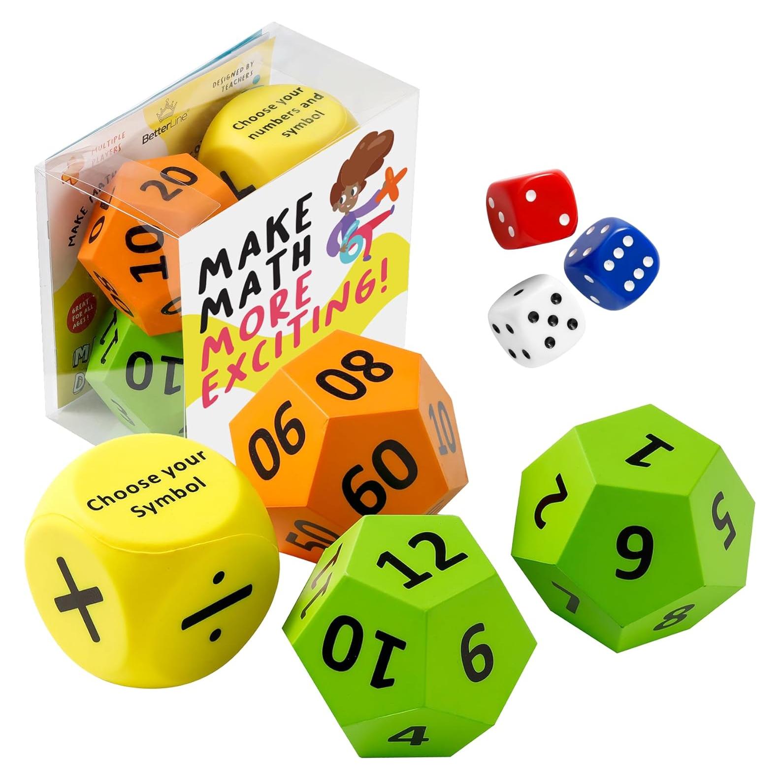 Juego de Dados Matemáticos BetterLine - Actividad Educativa Familiar
