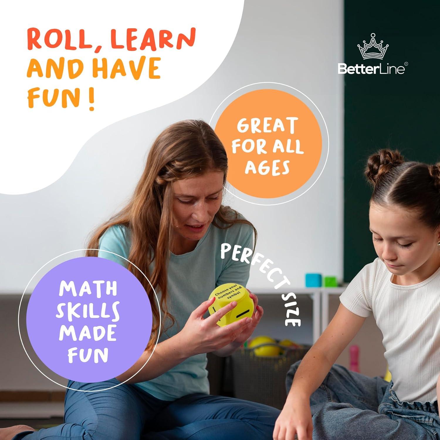 Juego de Dados Matemáticos BetterLine - Actividad Educativa Familiar