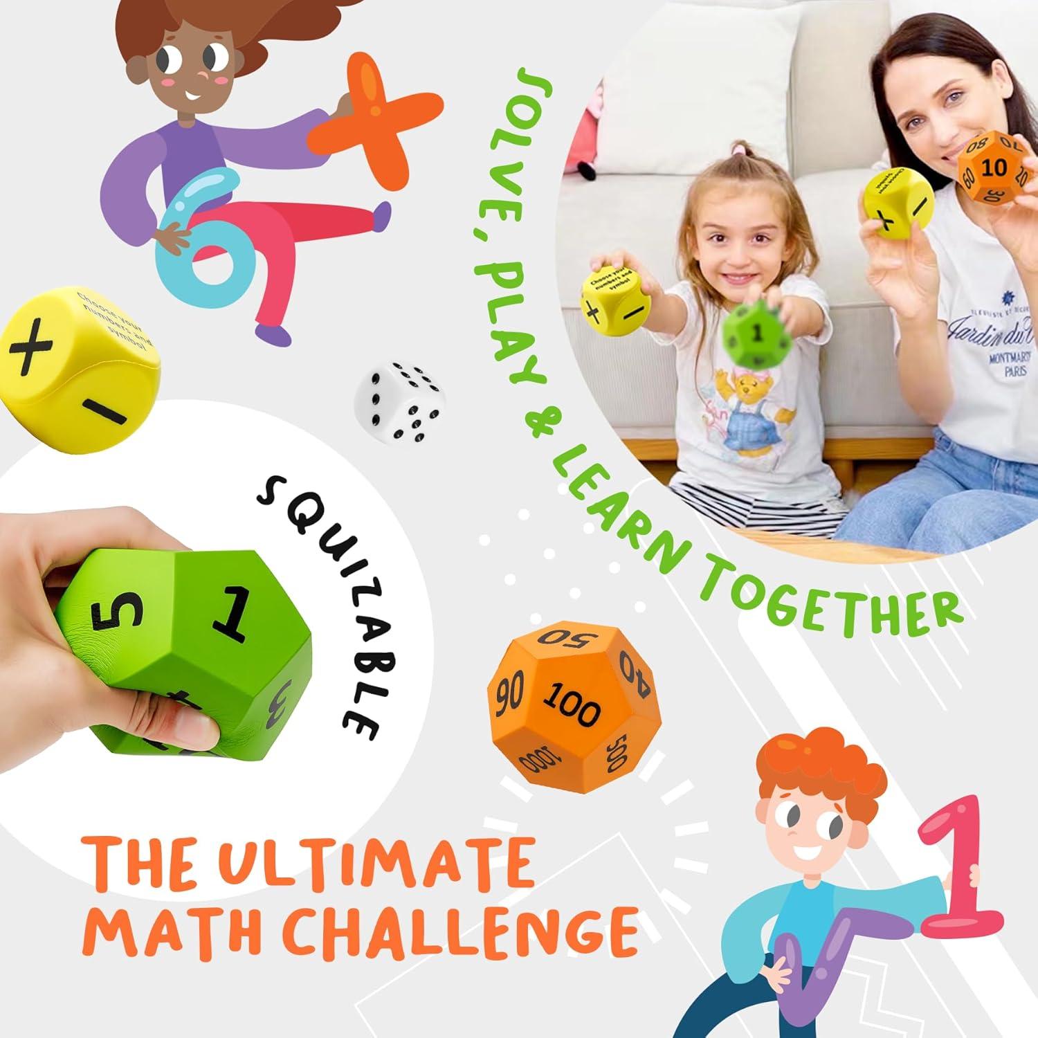 Juego de Dados Matemáticos BetterLine - Actividad Educativa Familiar