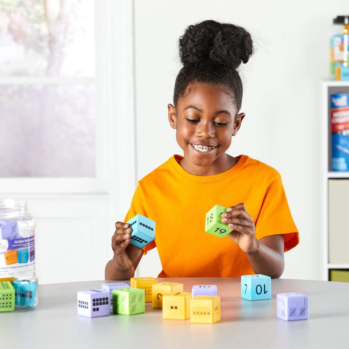 Set de Dados Matemáticos Hand2Mind para Niños 5-8 Años - 16 Piezas