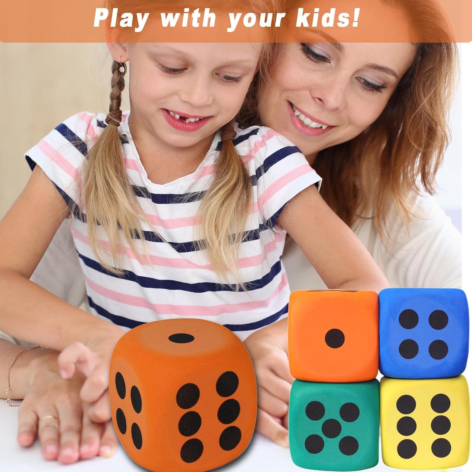 Dados de Espuma EVA Gigantes 6PCS - Juguete Educativo