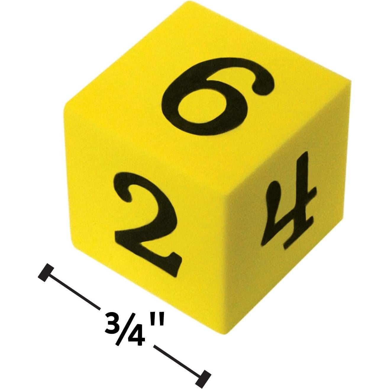 Dados de Espuma Amarillos y Azules Recursos Creados por el Maestro