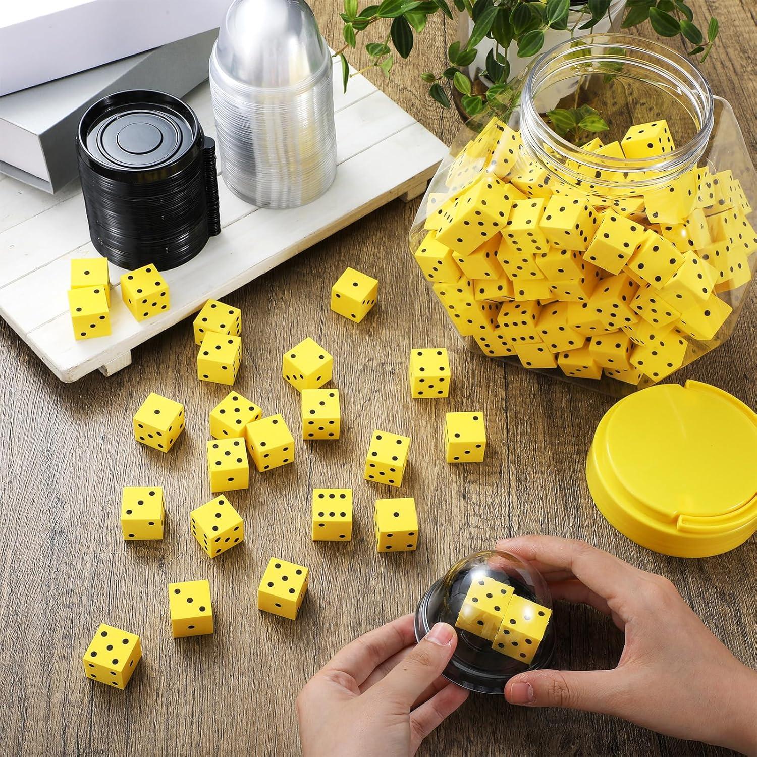 200 Dados de Espuma Amarillos + 50 Vasos + Cubo Soulchen