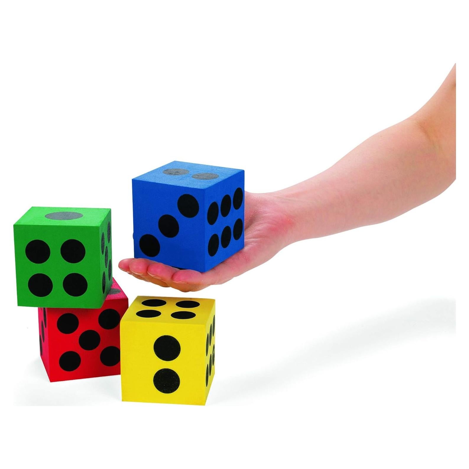 Dados Jumbo de Espuma Fun Express Asortidos 6.35 cm - Juegos