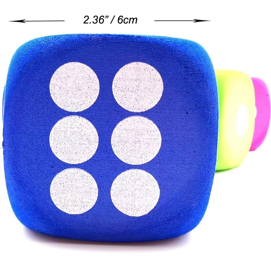 Dados de Espuma Jumbo Qidiwin 12PCS para Niños - Educativos