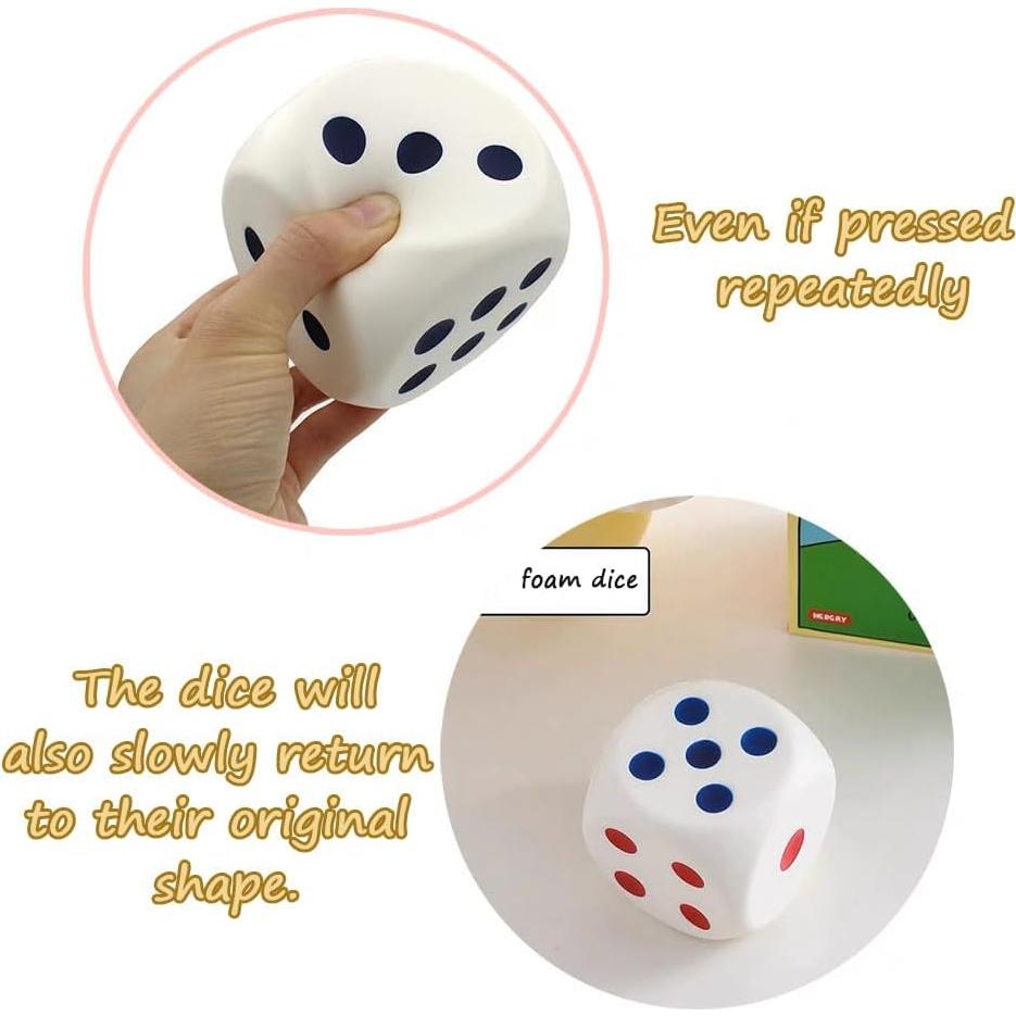 Bola Antiestrés en Forma de Dado Banngo 8 cm - Alivio de Ansiedad