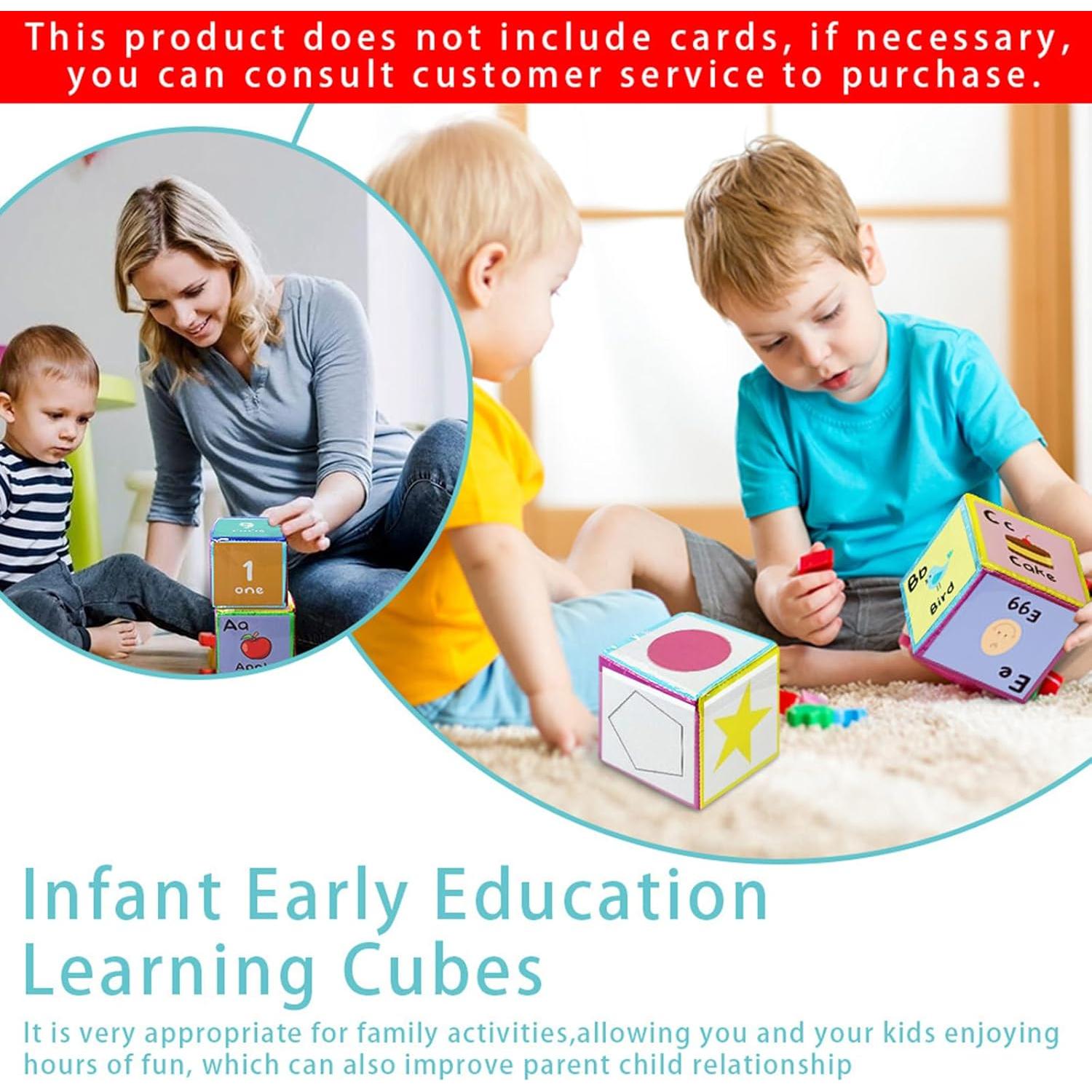 Dados de Aprendizaje Suaves 10 cm - Juego Educativo Thereisno