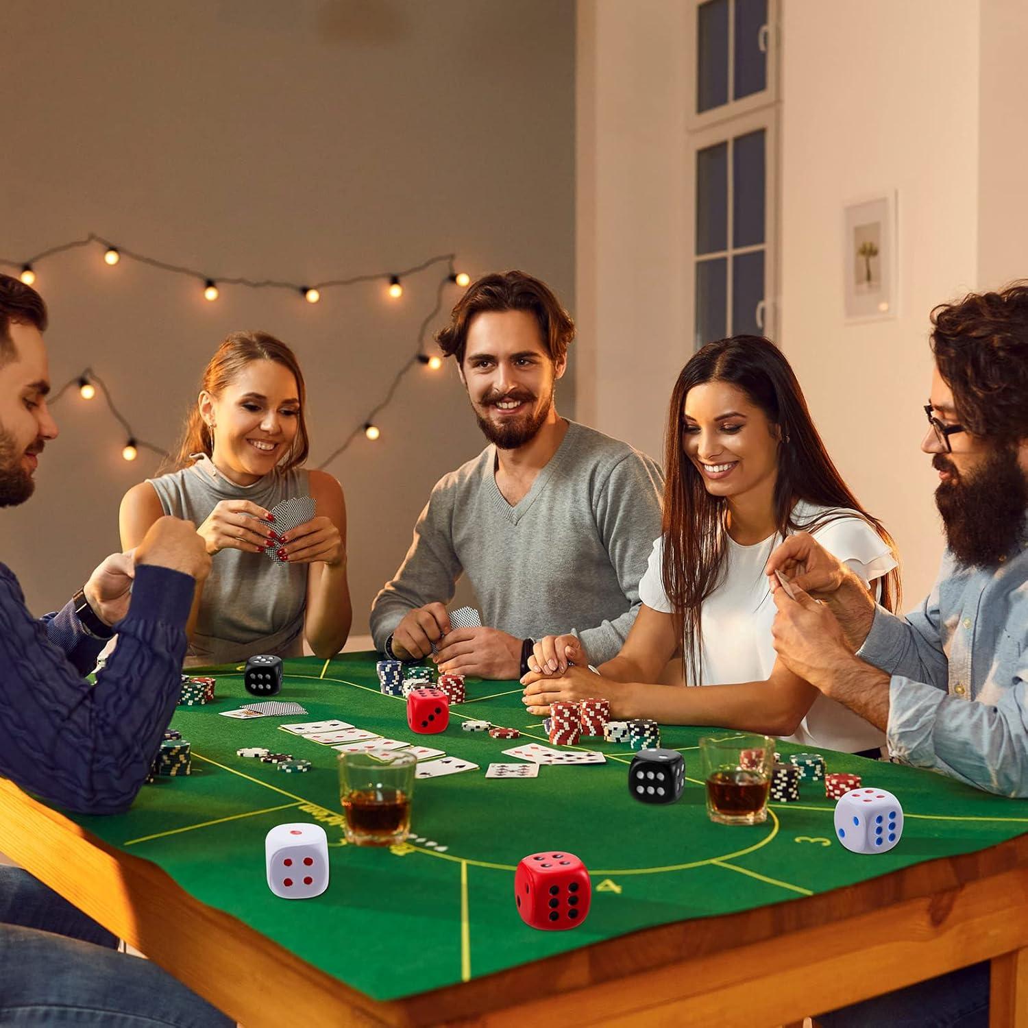 Dados de Espuma para Estrés Meooeck 30 Pcs 4.19 cm Colores