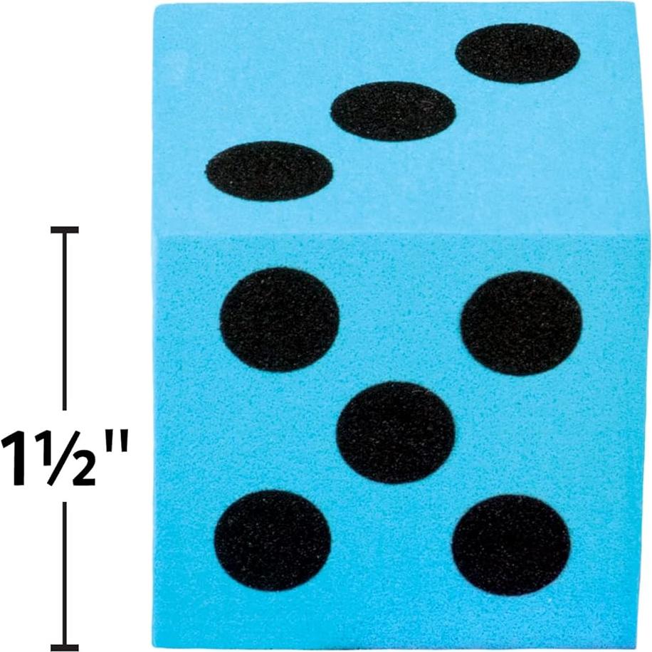 Dados de Espuma Coloridos Recursos Creados por el Maestro - 12 Pzs