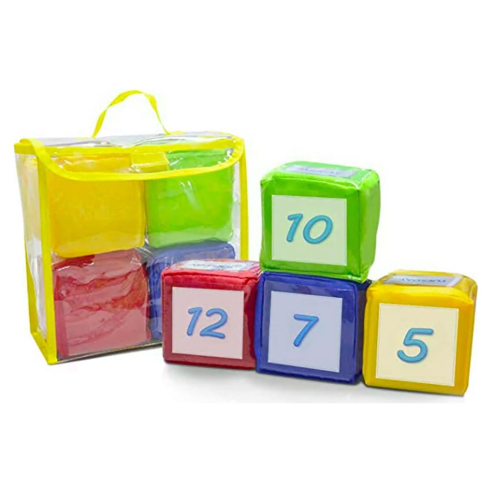 Dados de Juego de Espuma Suave Eamay - Set de 4 Cubos Educativos