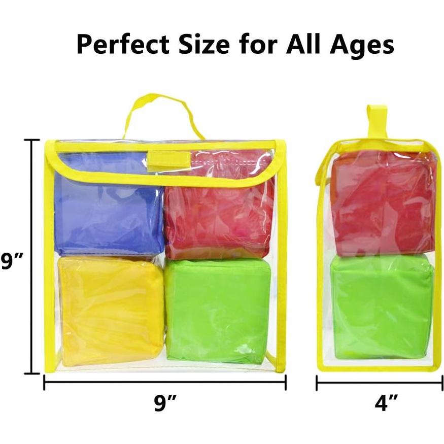 Dados de Juego de Espuma Suave Eamay - Set de 4 Cubos Educativos