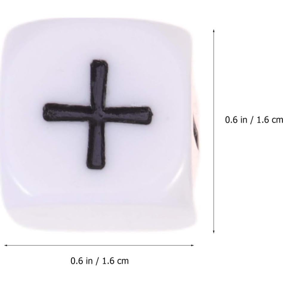 Juego de Dados Matemáticos Toyvian 6 Piezas para Niños