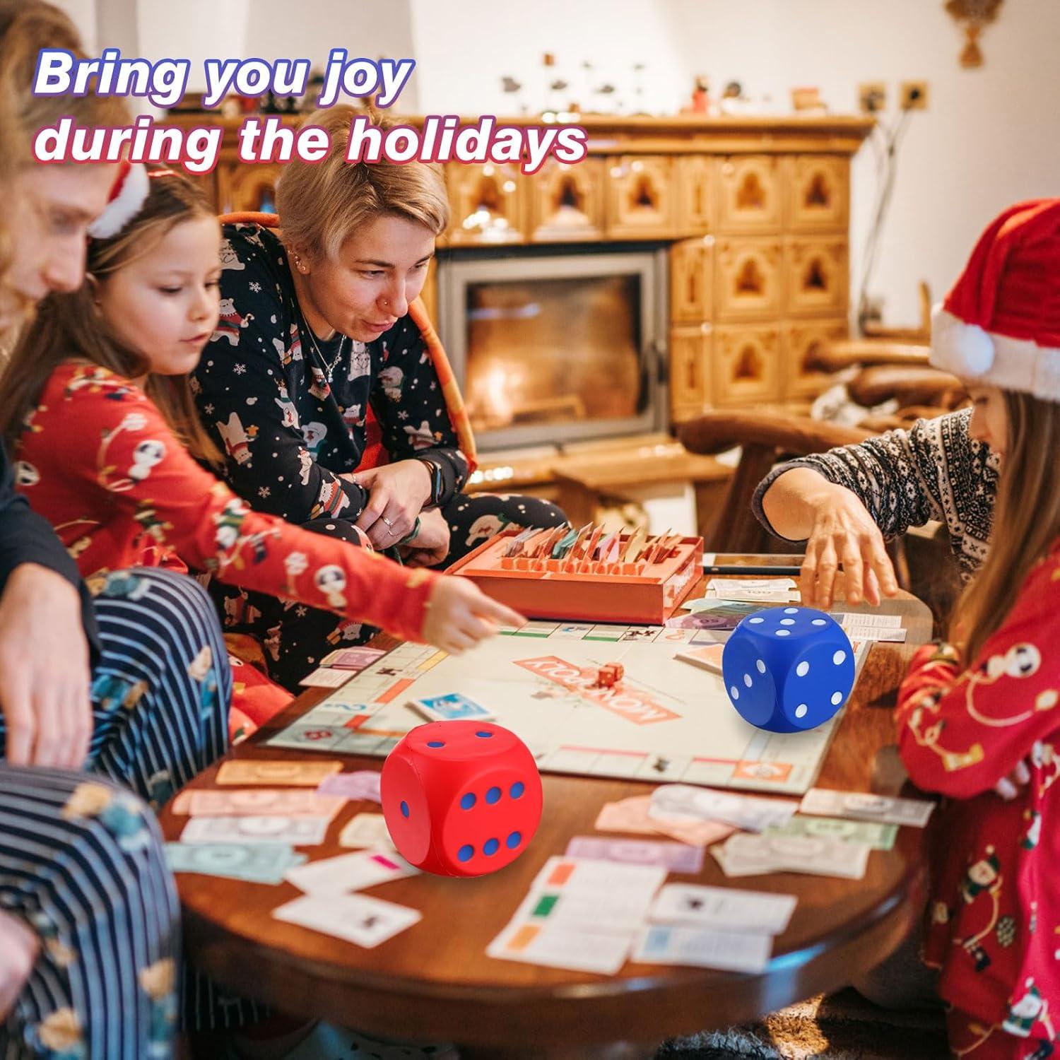 Dados de Espuma Jumbo Simgoing 10 cm - 6 Pcs Alivio Estrés