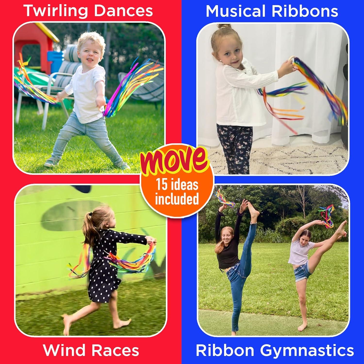 Dados de Animales y Anillos de Cinta Arcoíris - Juego Creativo para Niños