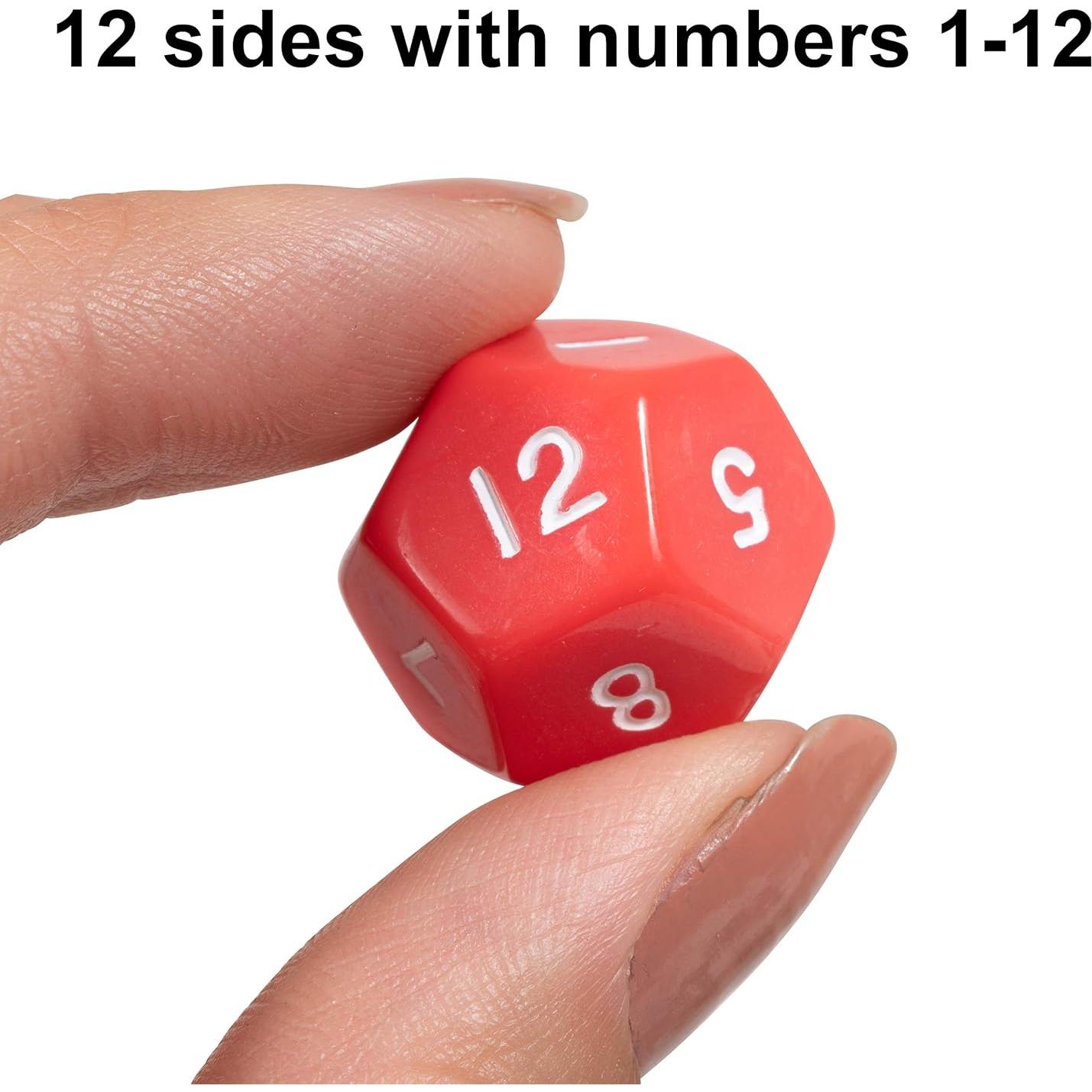 Dados Poliedricos Learning Advantage 12 Caras - Juego de 12