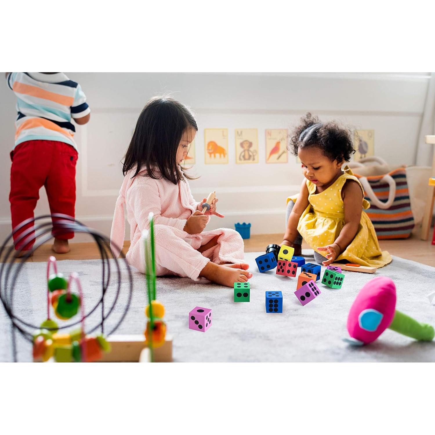 Juego de Dados de Espuma Bedwina - Paquete de 12, 3.81 cm