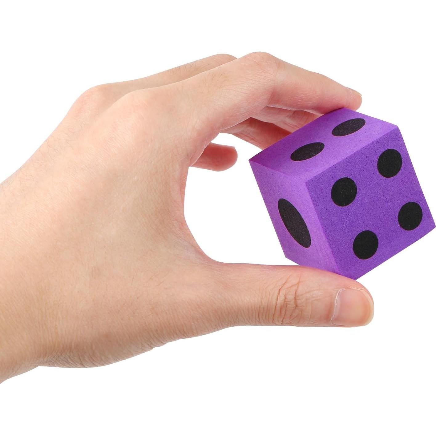 Juego de Dados de Espuma MIDELONG - 6 Cubos Coloridos 3.81 cm