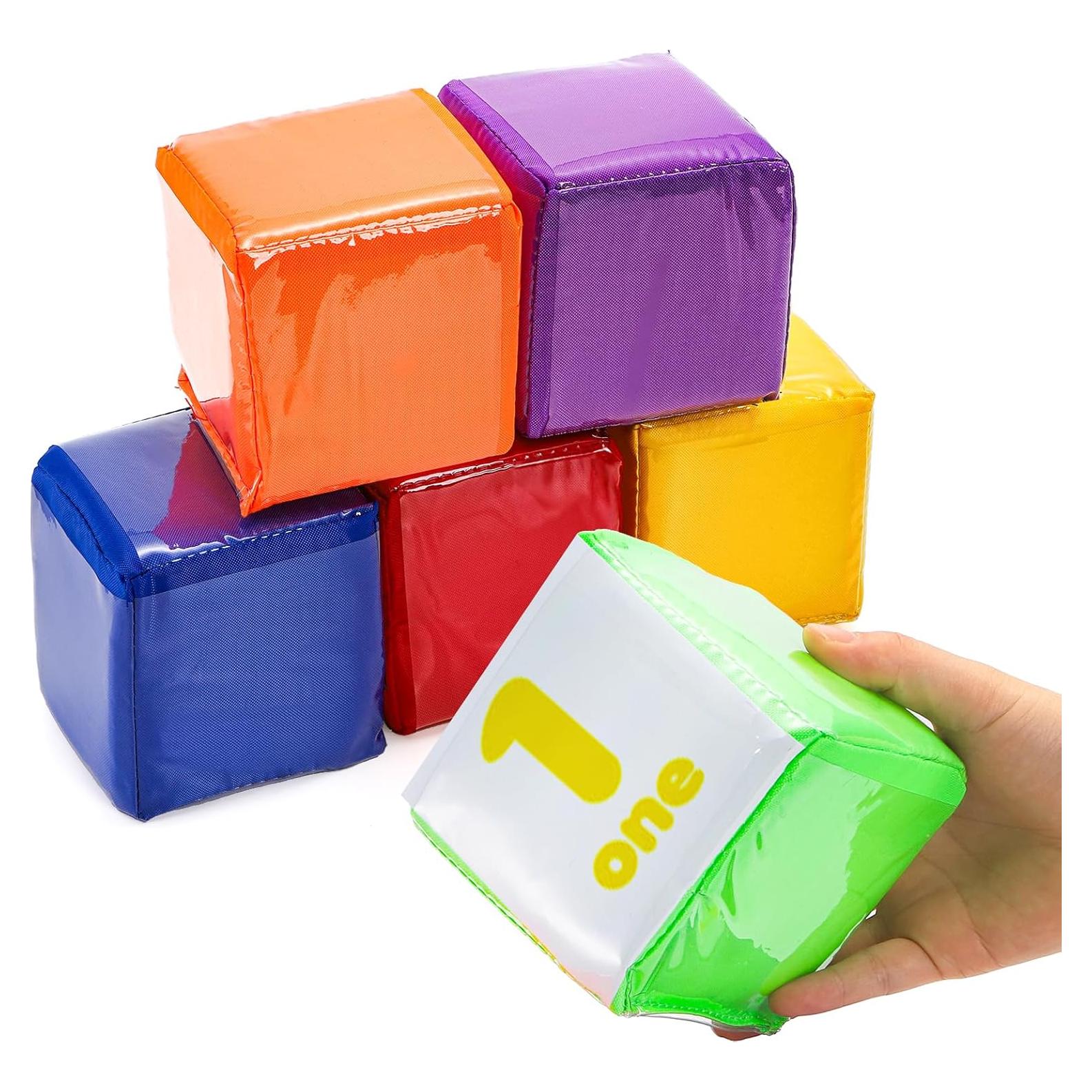 Dados de Juego Educativos Yesland 6 Piezas 9.9 cm Suaves