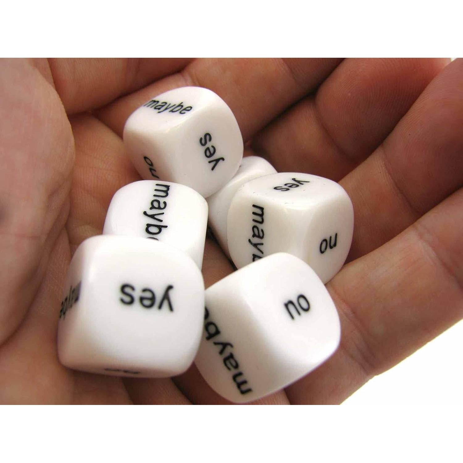 Juego de 6 Dados D6 16mm Koplow Games - Sí, No, Quizás